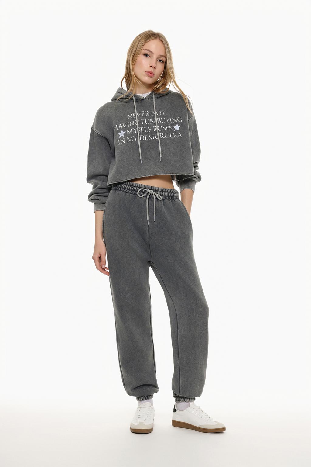 Pantalons jogger efecte rentat