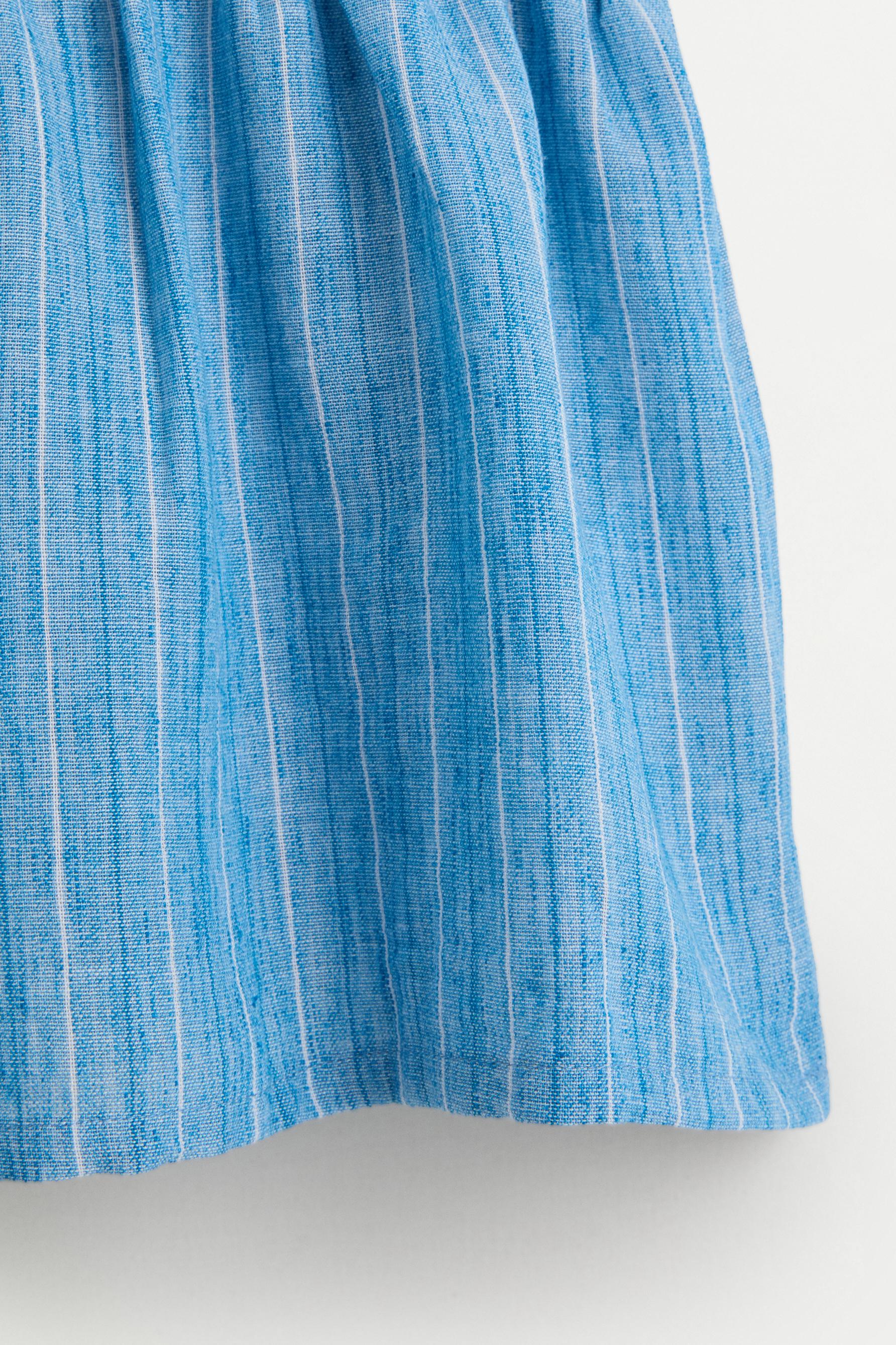 Striped rustic top — BLUE/WHITE
