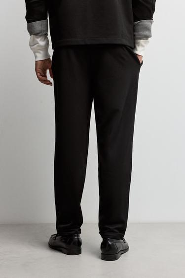 Piqué joggers — BLACK 4
