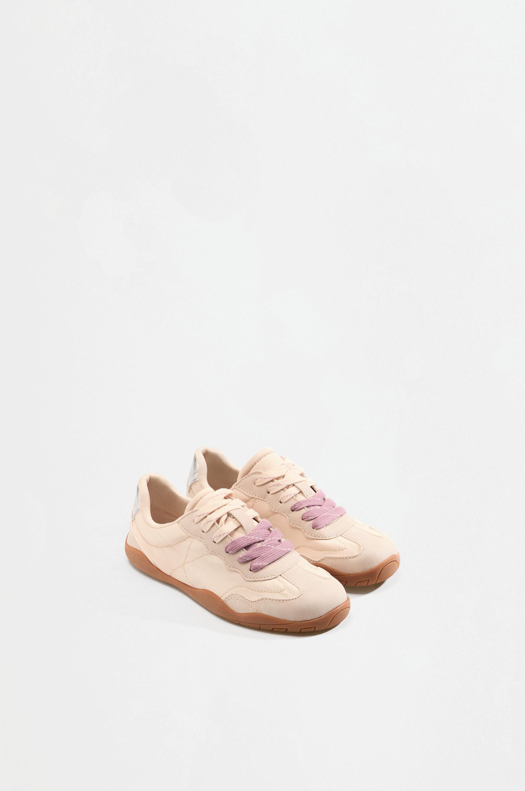 Combined barefoot sneakers — BEIGE