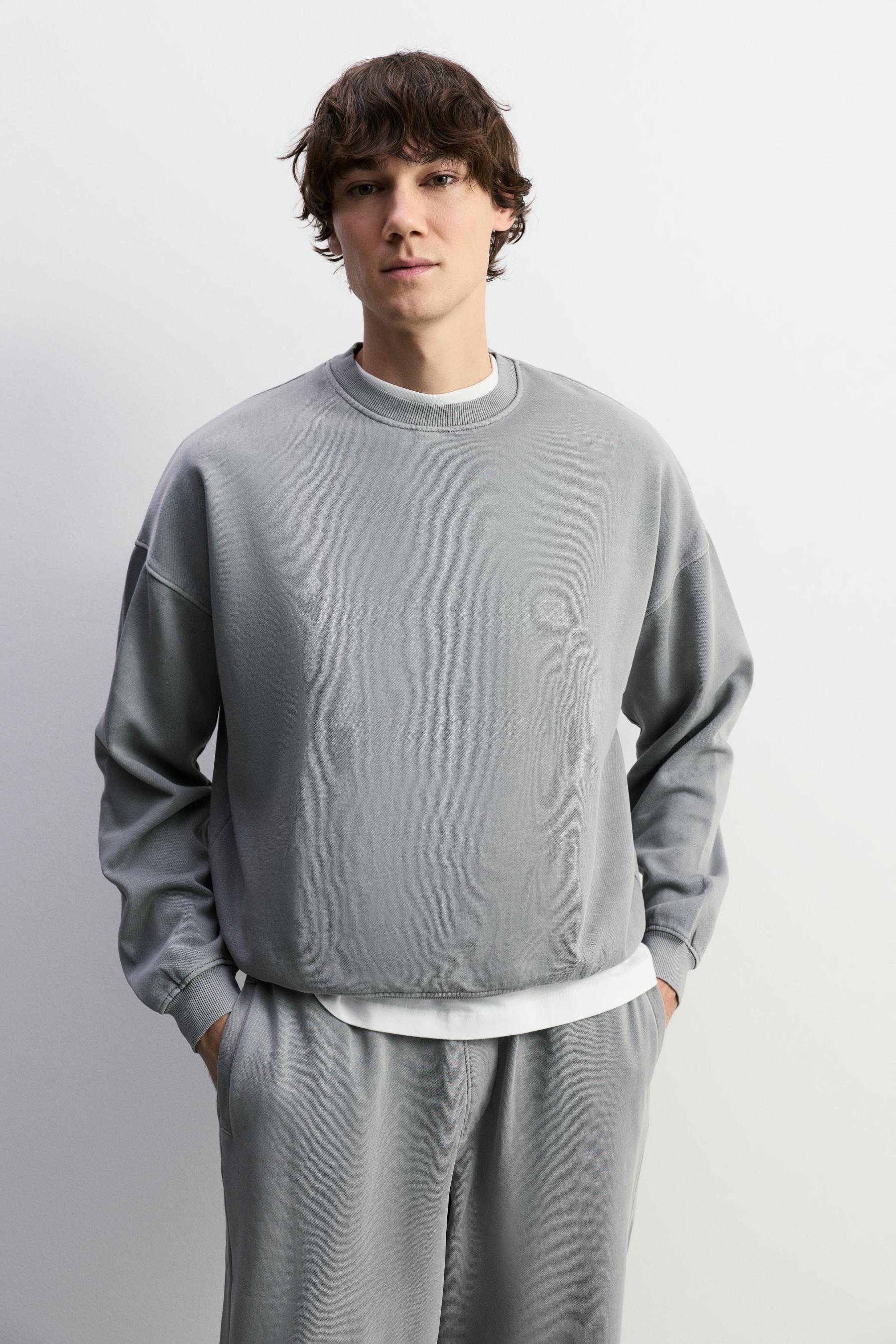 Sudadera efecto lavado