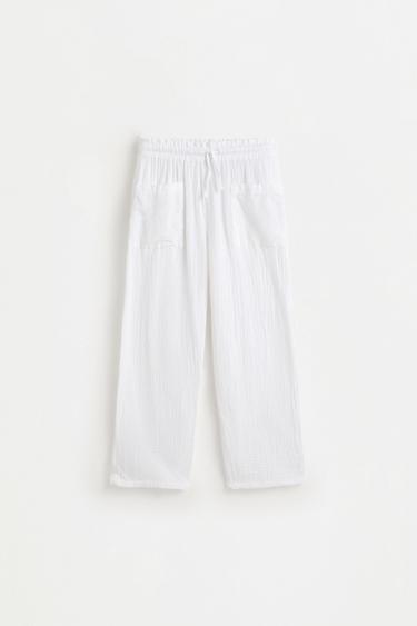 Swiss embroidery culottes — OFF WHITE 1