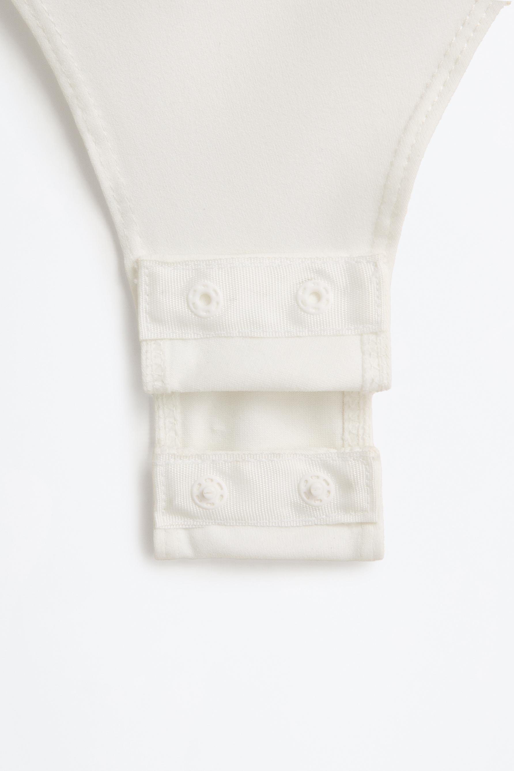 Polyamide sleeveless bodysuit — WHITE