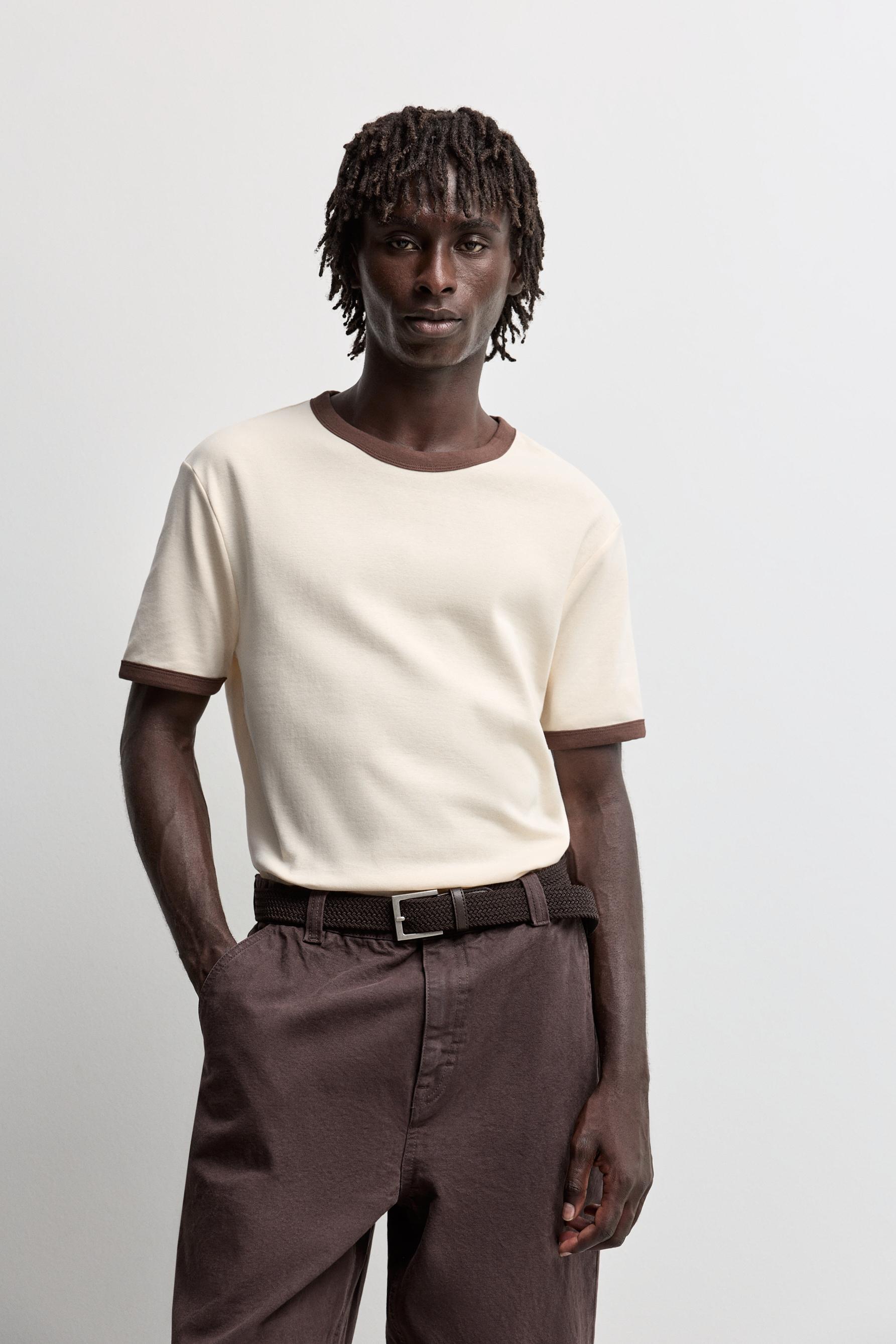 Contrast T-shirt — BUTTER