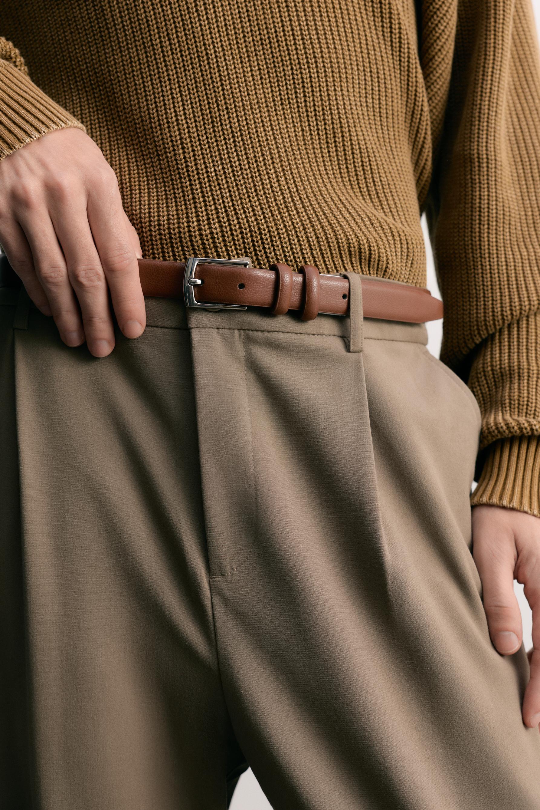 Cinturón fino textura