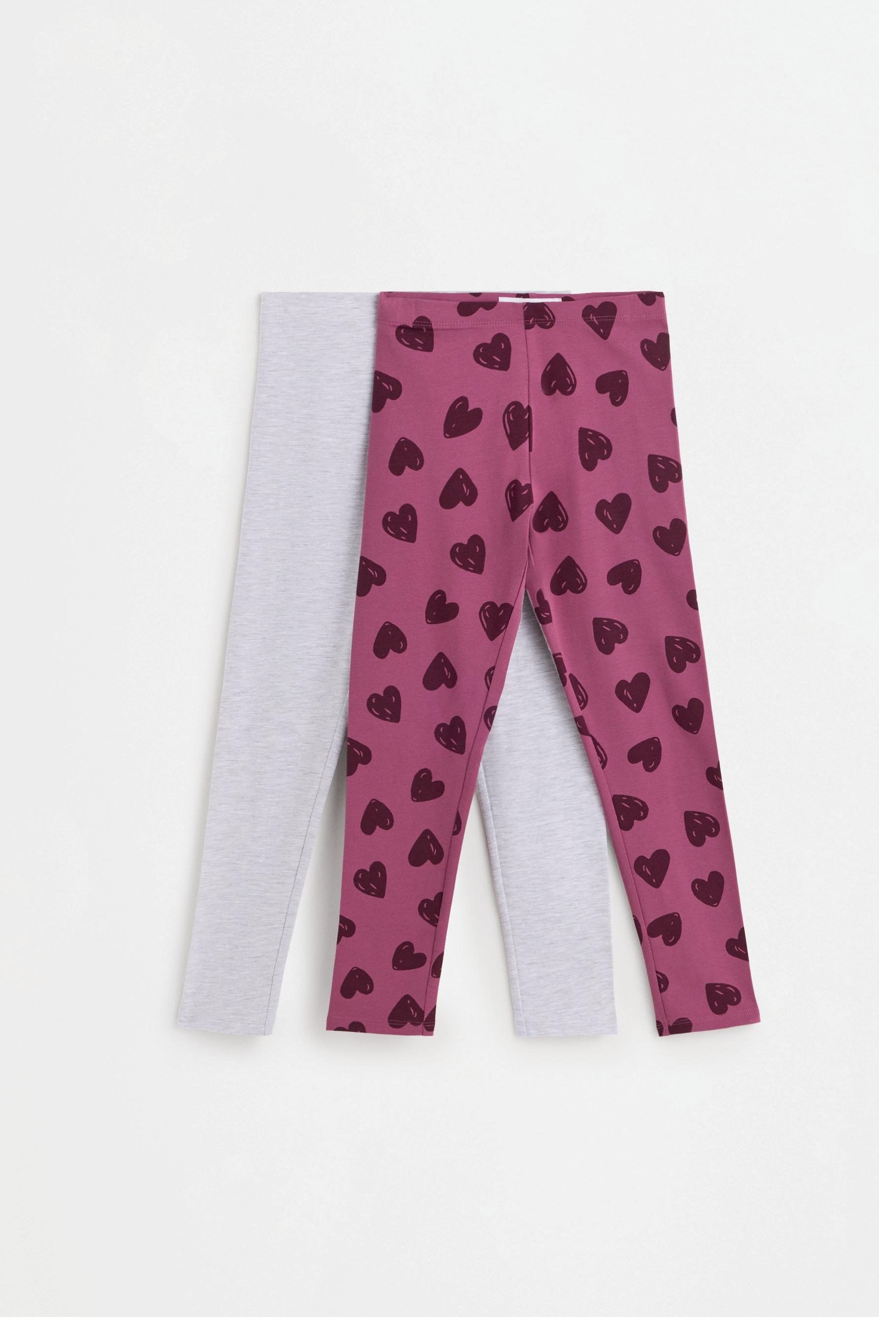 2-pack of contrast leggings — PURPLE