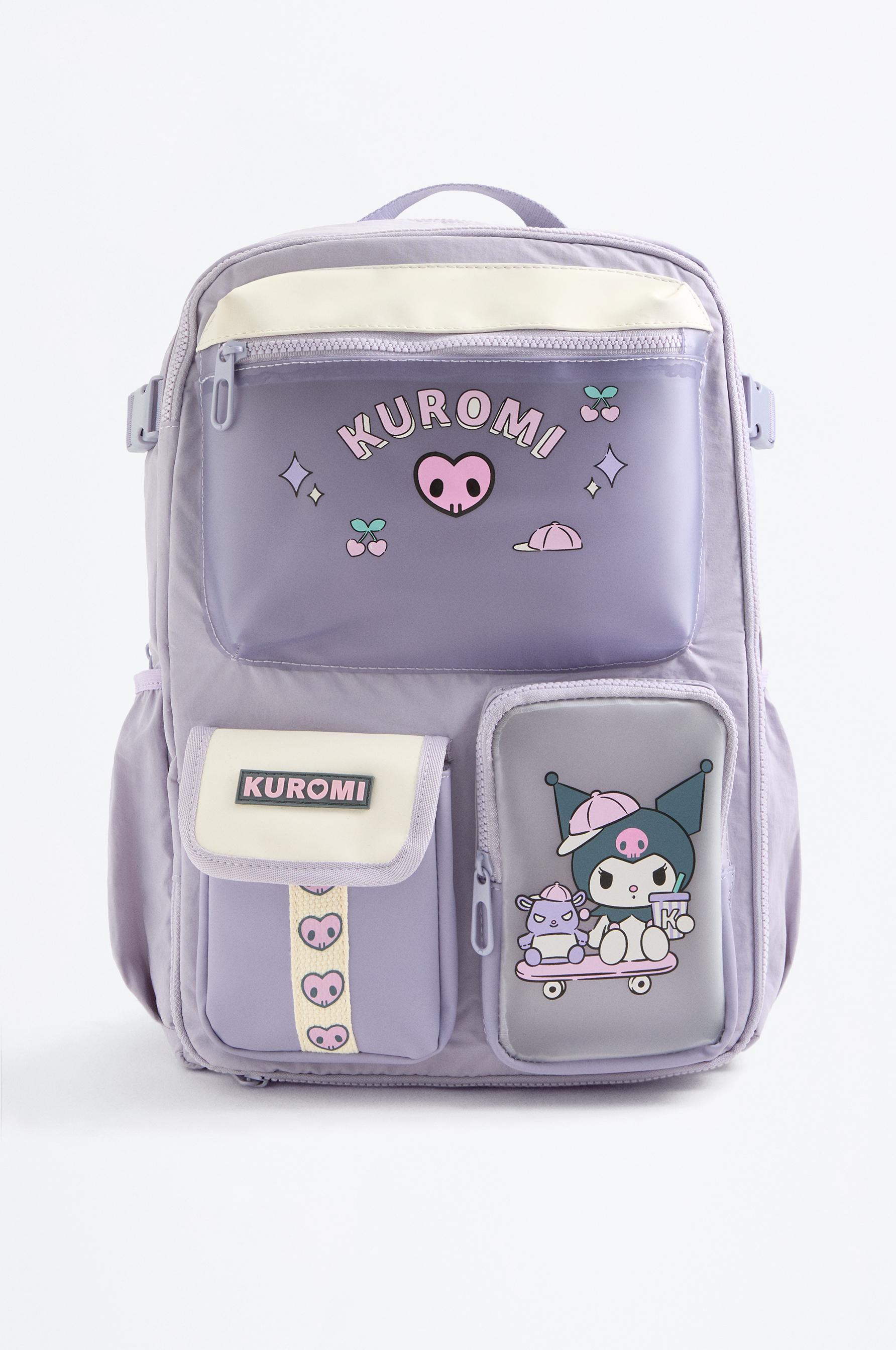 MOCHILA multi bolsillos Kuromi Hello Kitty ©SANRIO