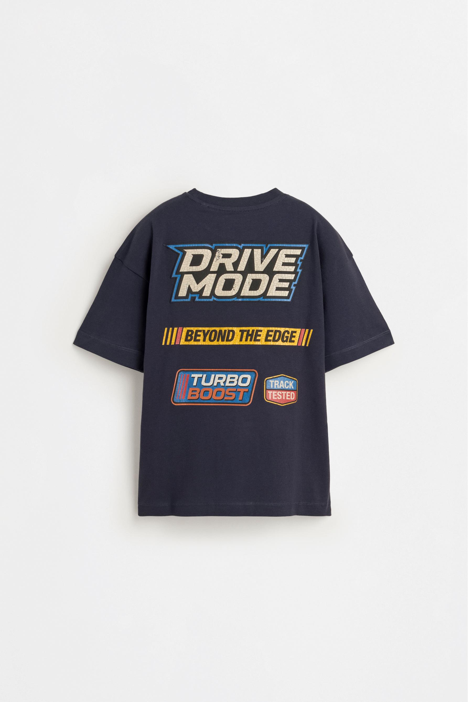 T-shirt with a maxi print on the back — NAVY