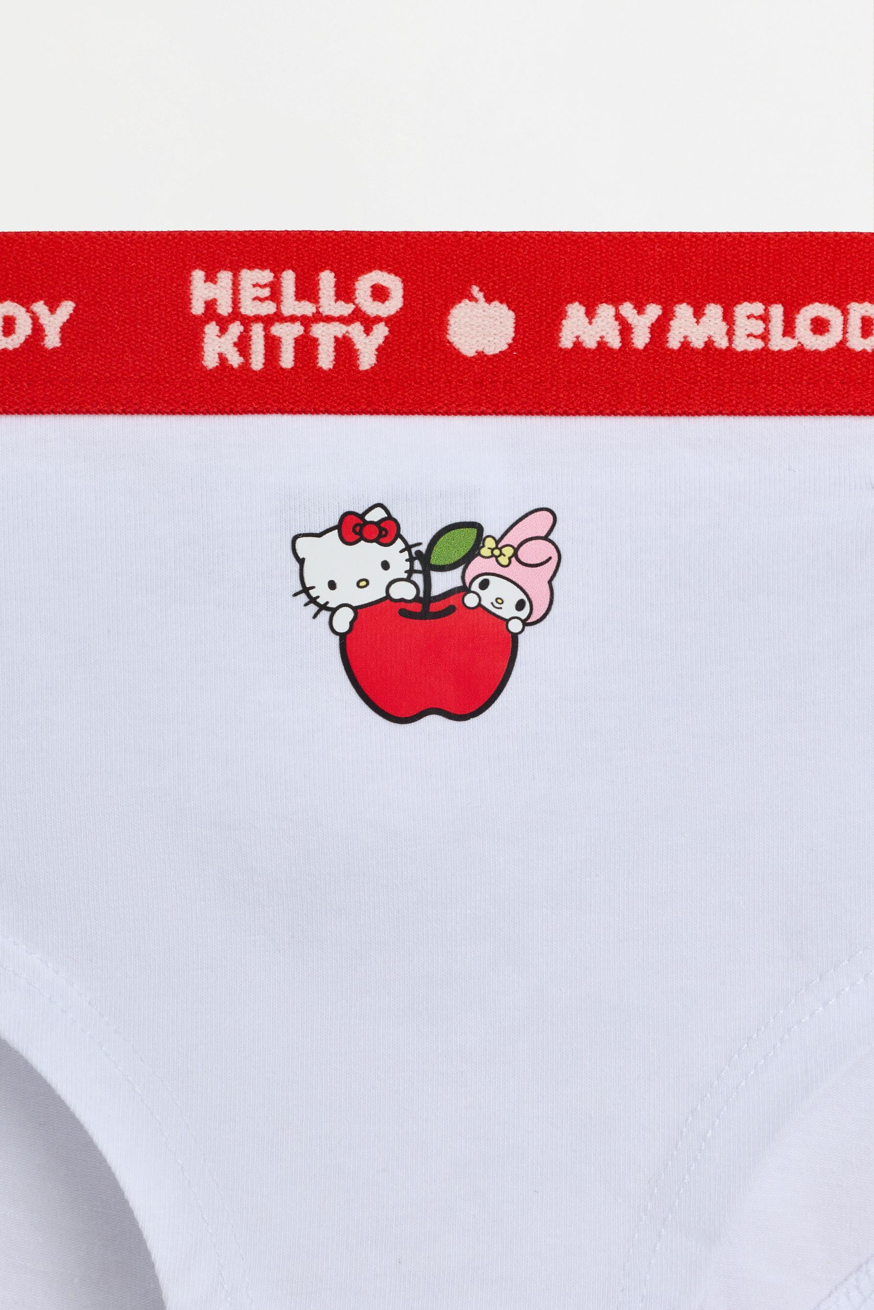 Hello Kitty ©SANRIO hipster briefs (3-pack) — WHITE/RED
