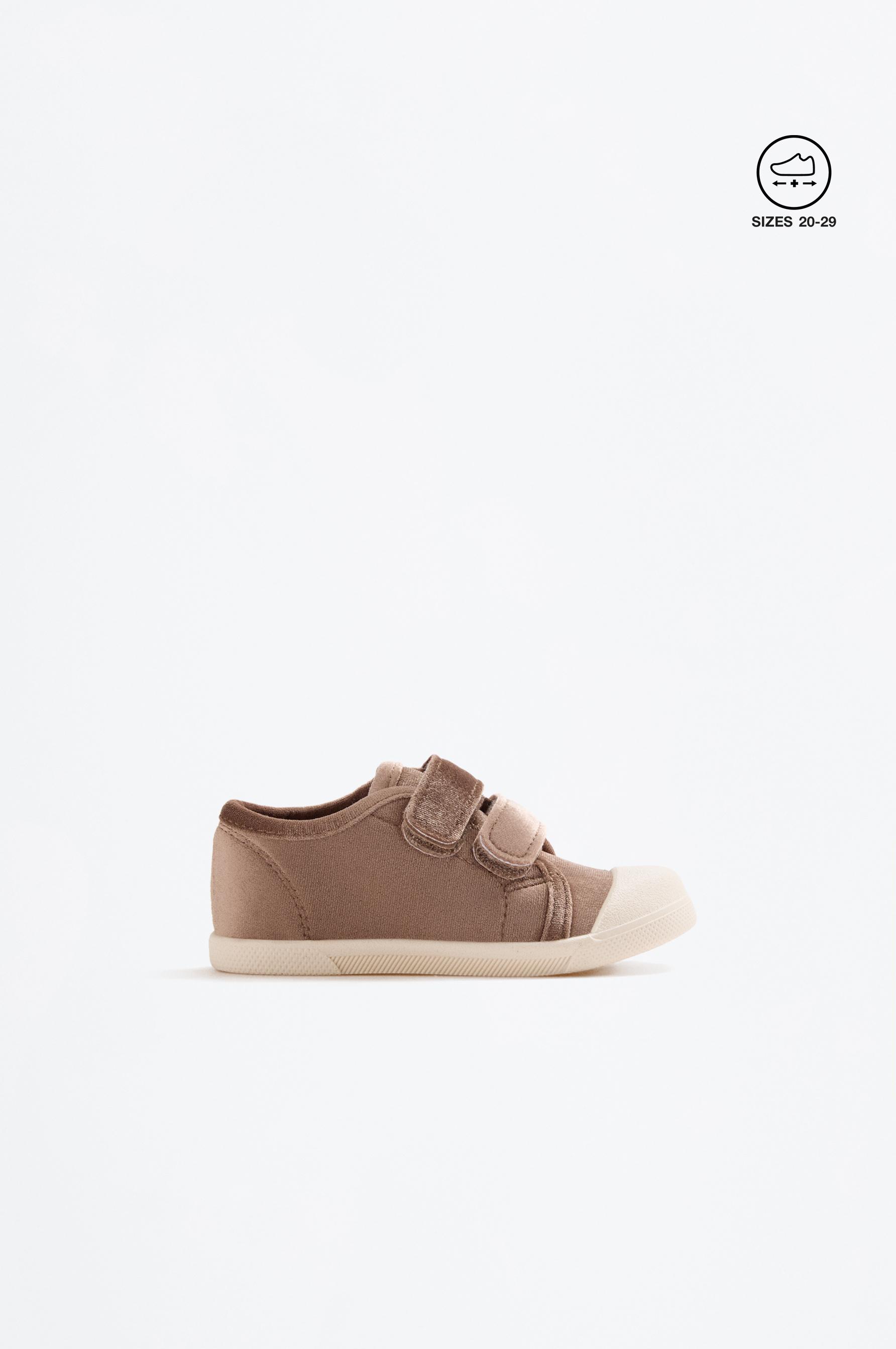 Velvet toecap slipper — BROWN