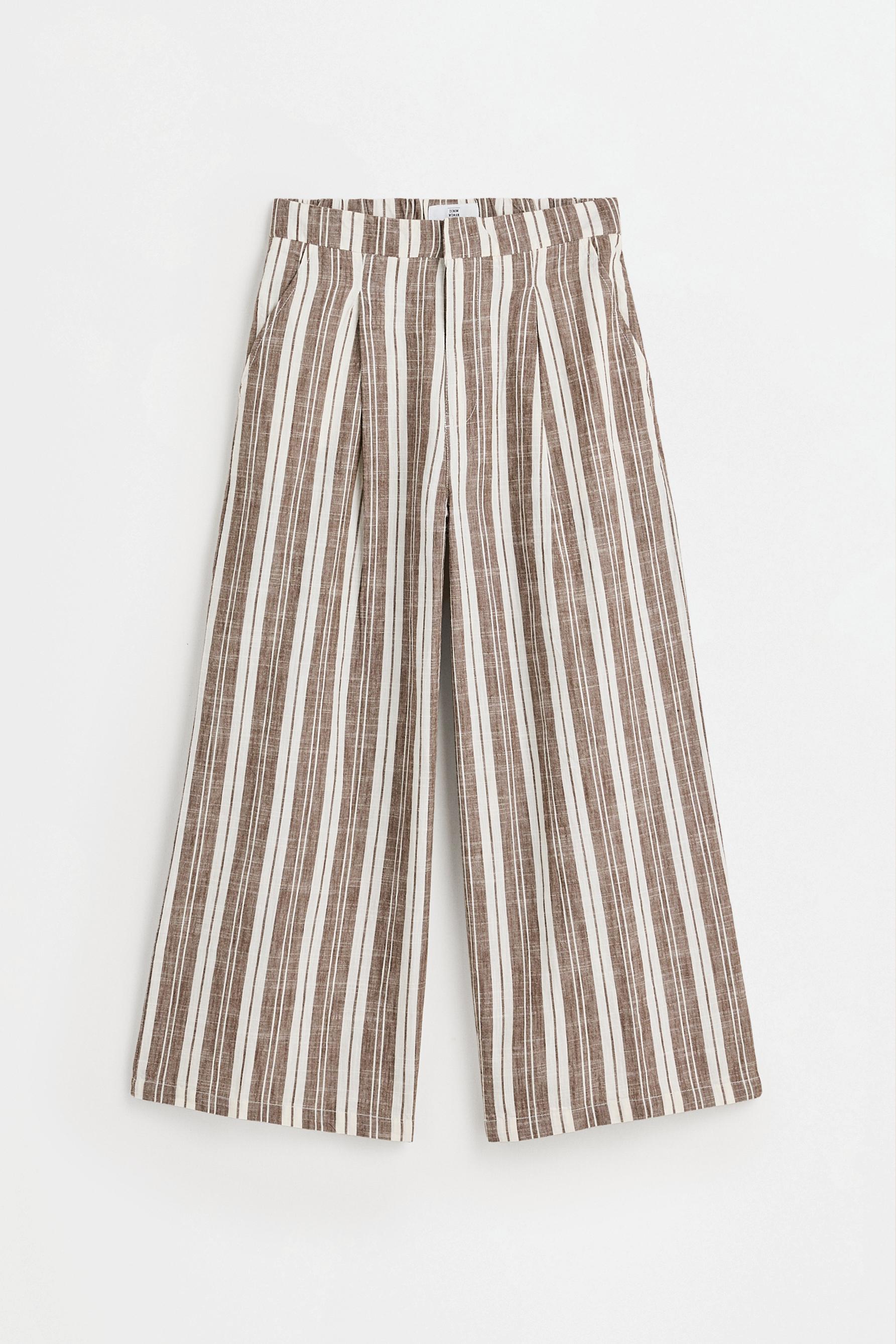 Culotte jeans — STRIPED