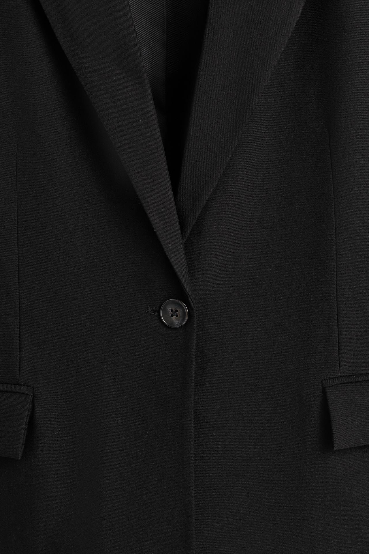 Striped blazer — BLACK