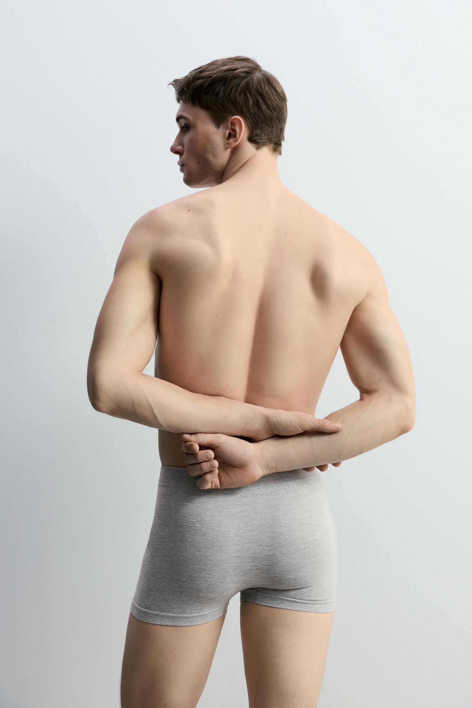 Pack of 3 seamless boxers — BLUE