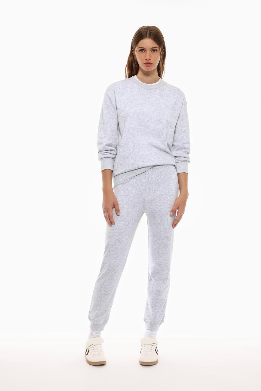 Chandal Gris Mujer Pantalon Chandal Gris Roto Pantalón De Chándal