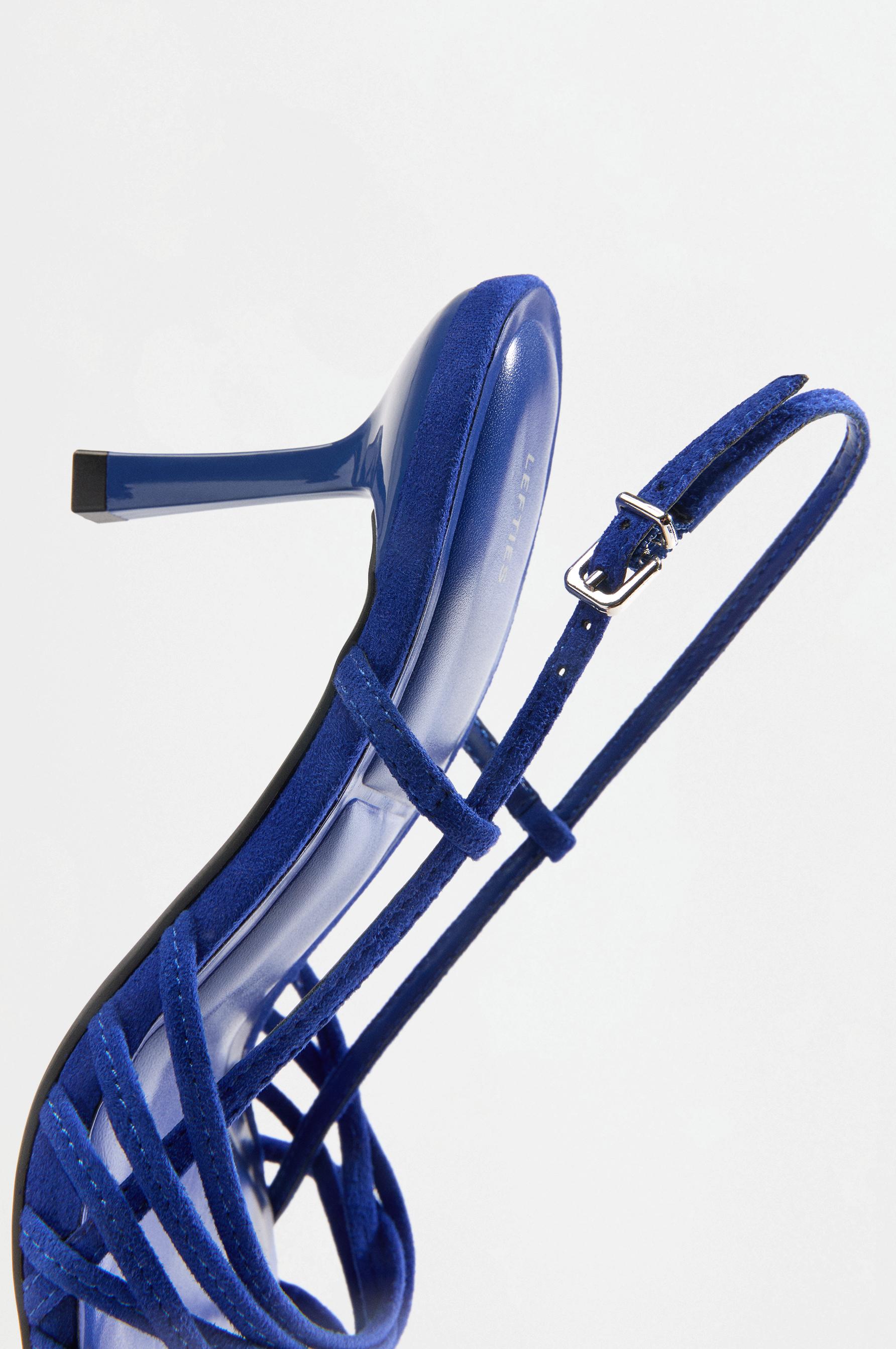 Multi-strap heeled sandals — DEEP BLUE