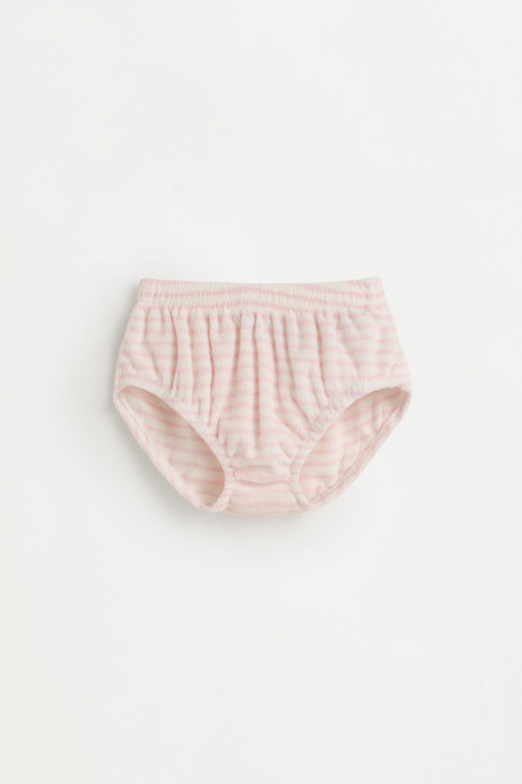 Terry cloth T-shirt and briefs co-ord — ROSE PINK