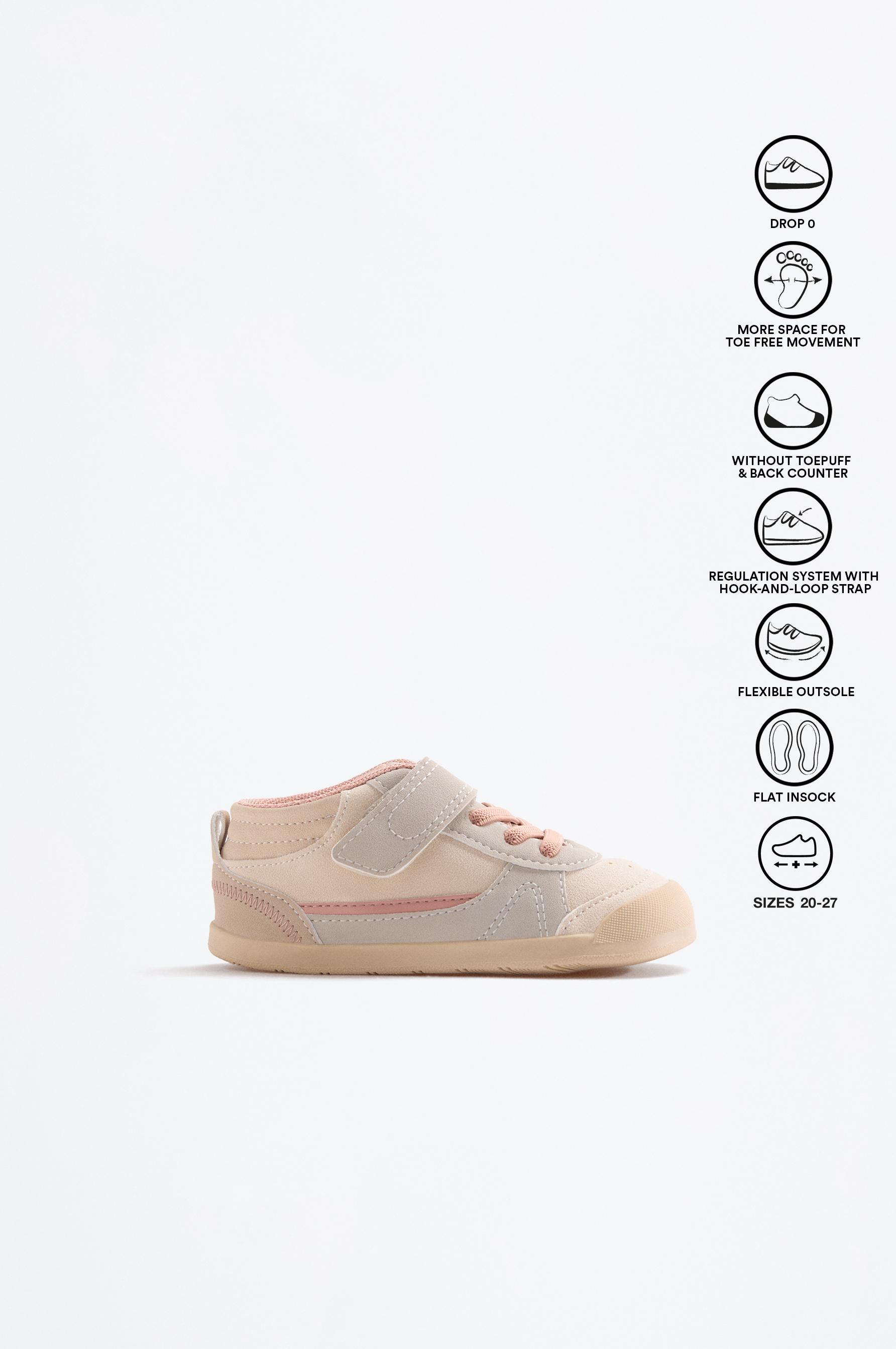 Barefoot ankle sneaker — BEIGE