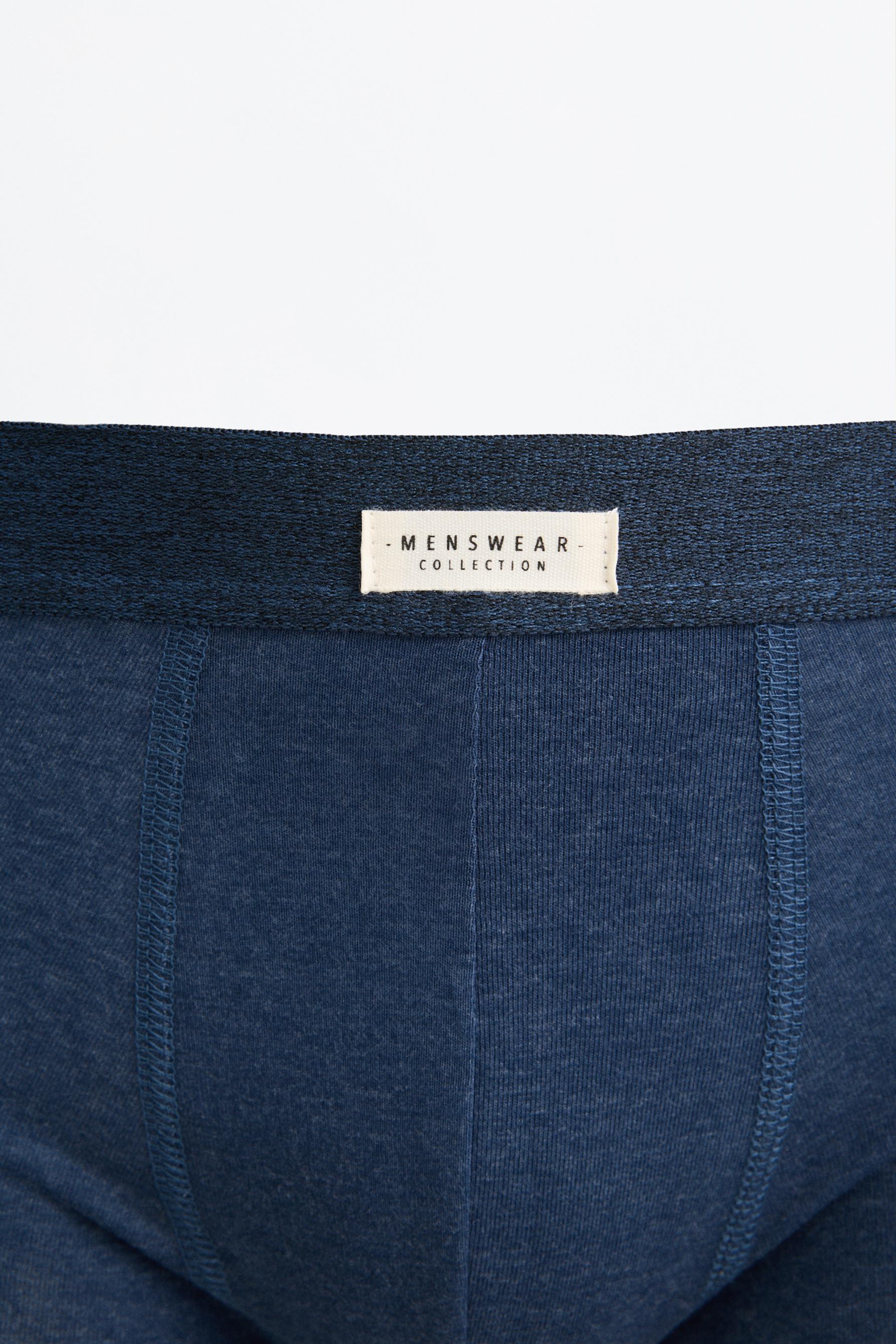 Pack of 7 plain boxers — BLUE