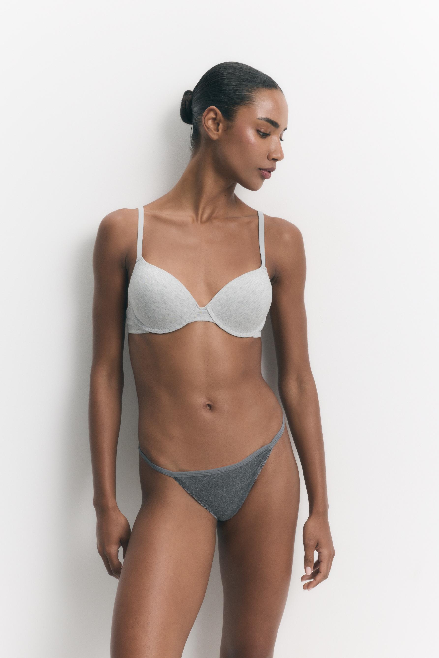 5-pack of thongs — GREY