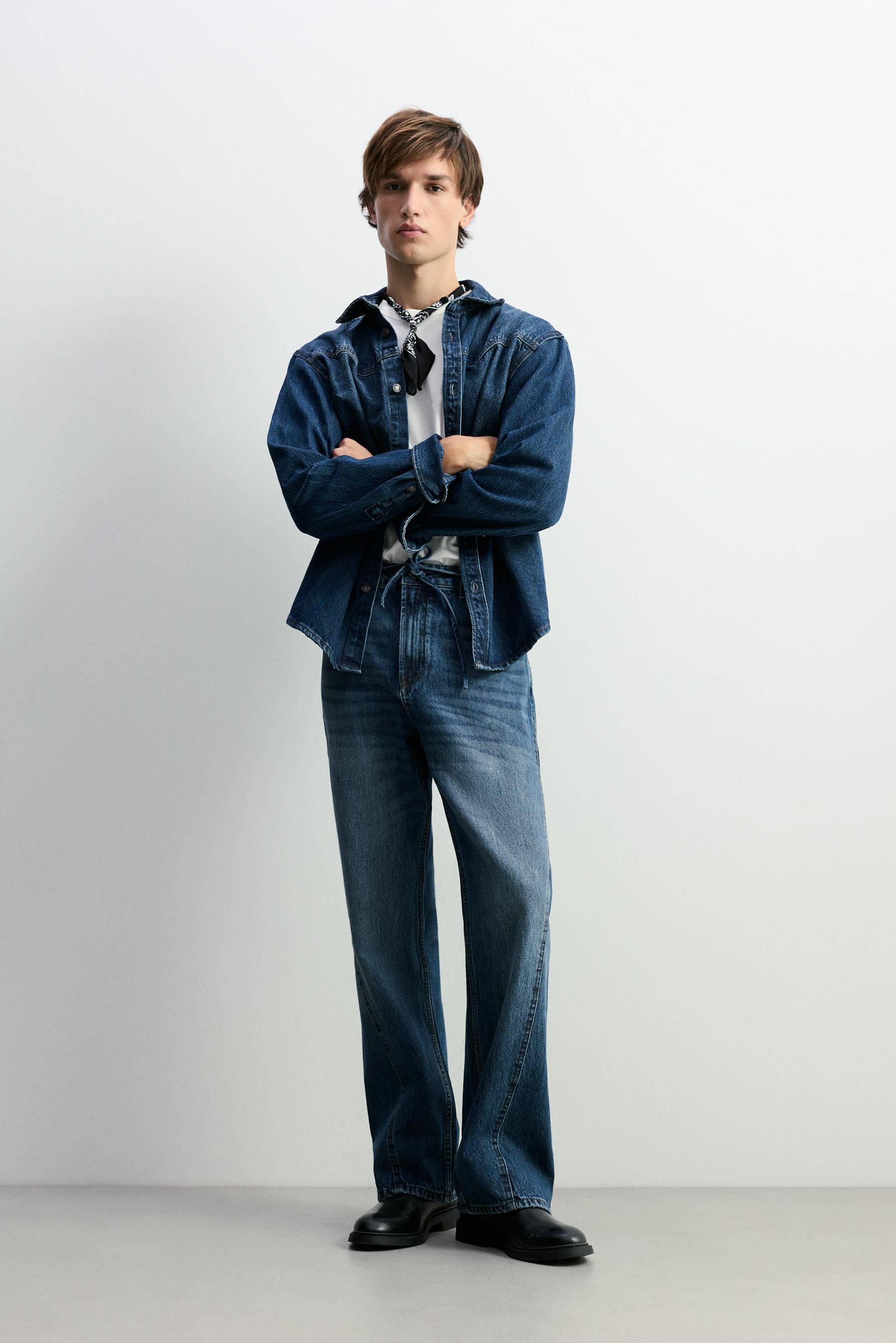 Jeans flare cinturón