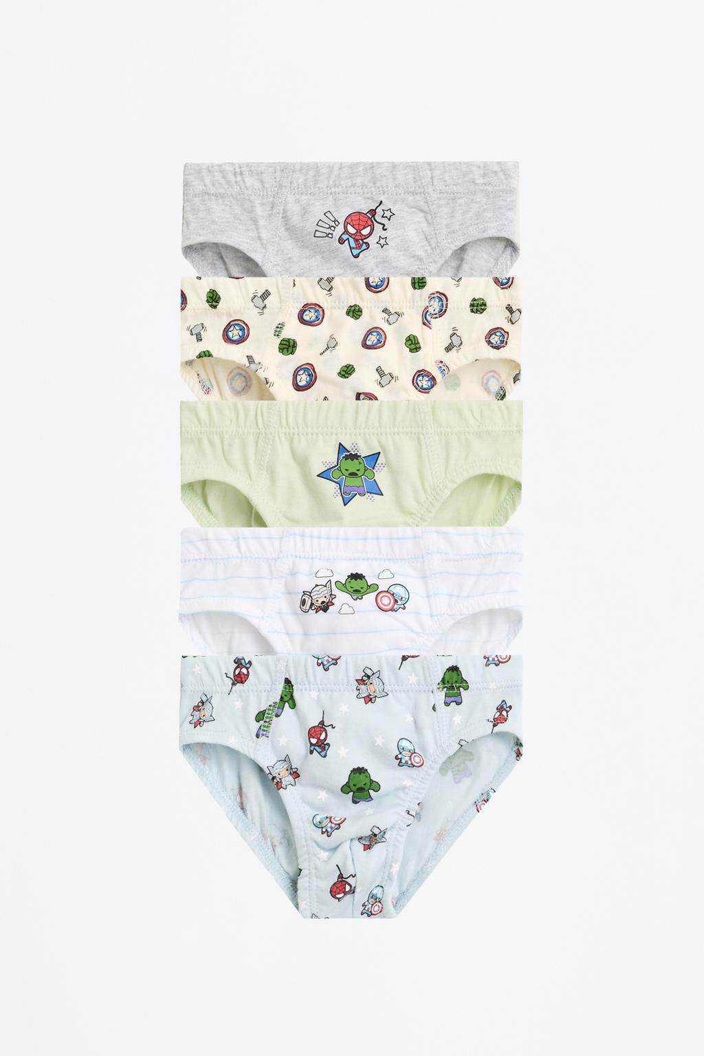 Pack 5 calzoncillos slip Kawaii Avengers ©Marvel