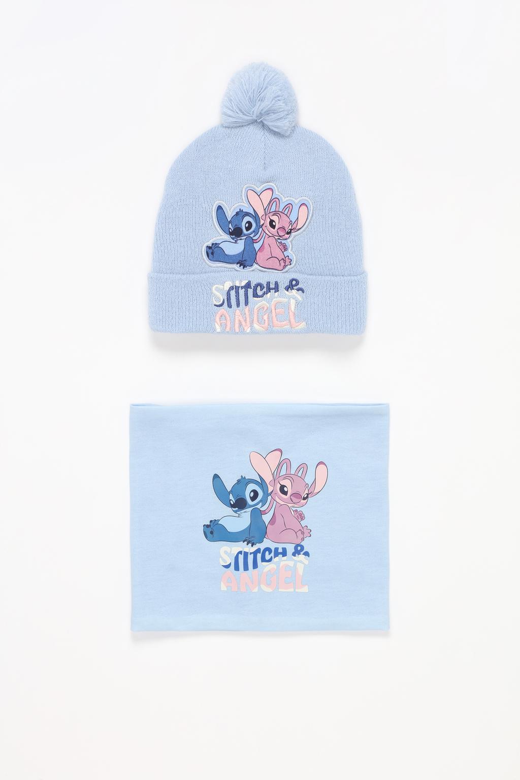 Stitch & Angel ©Disney beanie and neck set