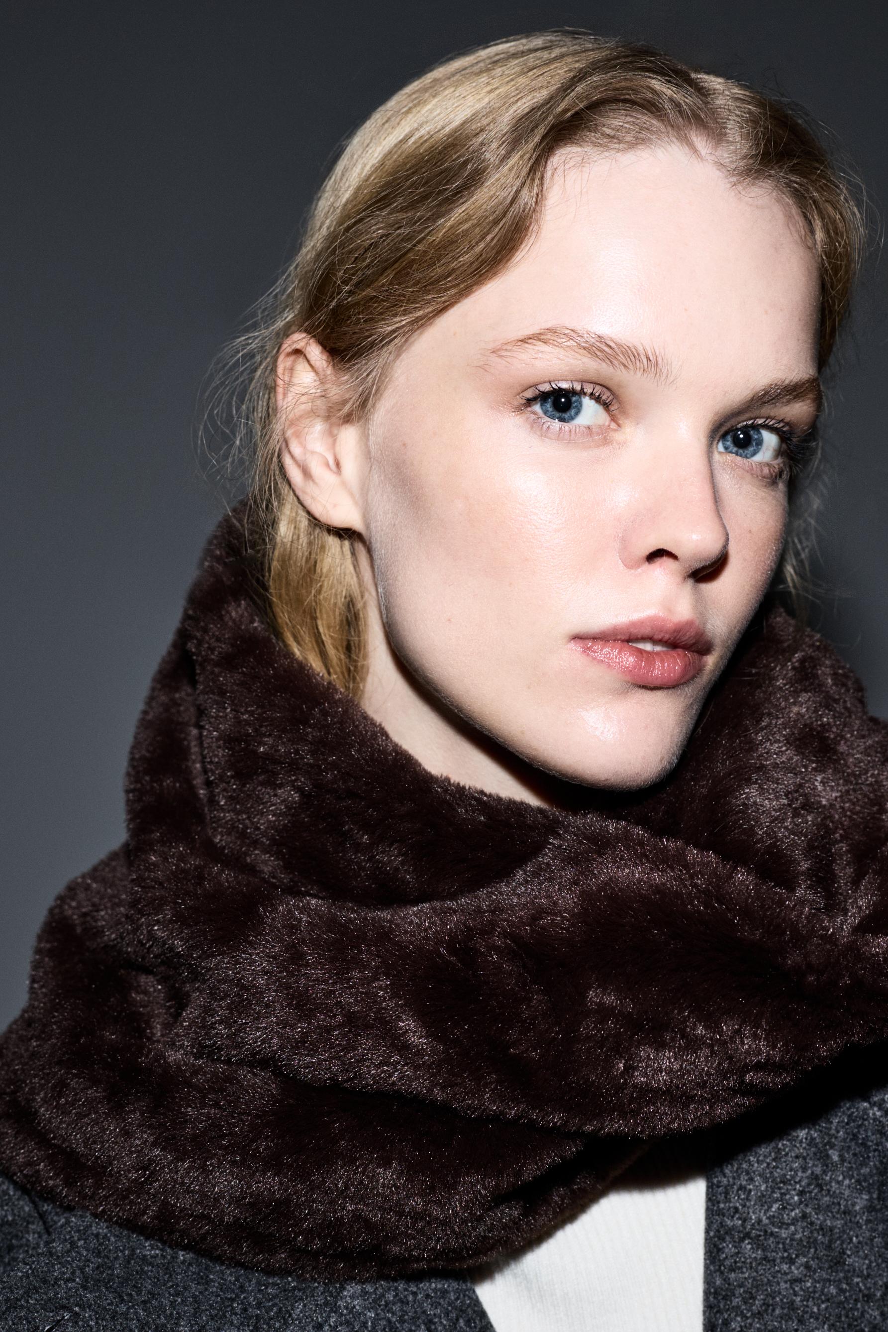 Bufanda snood efecto pelo