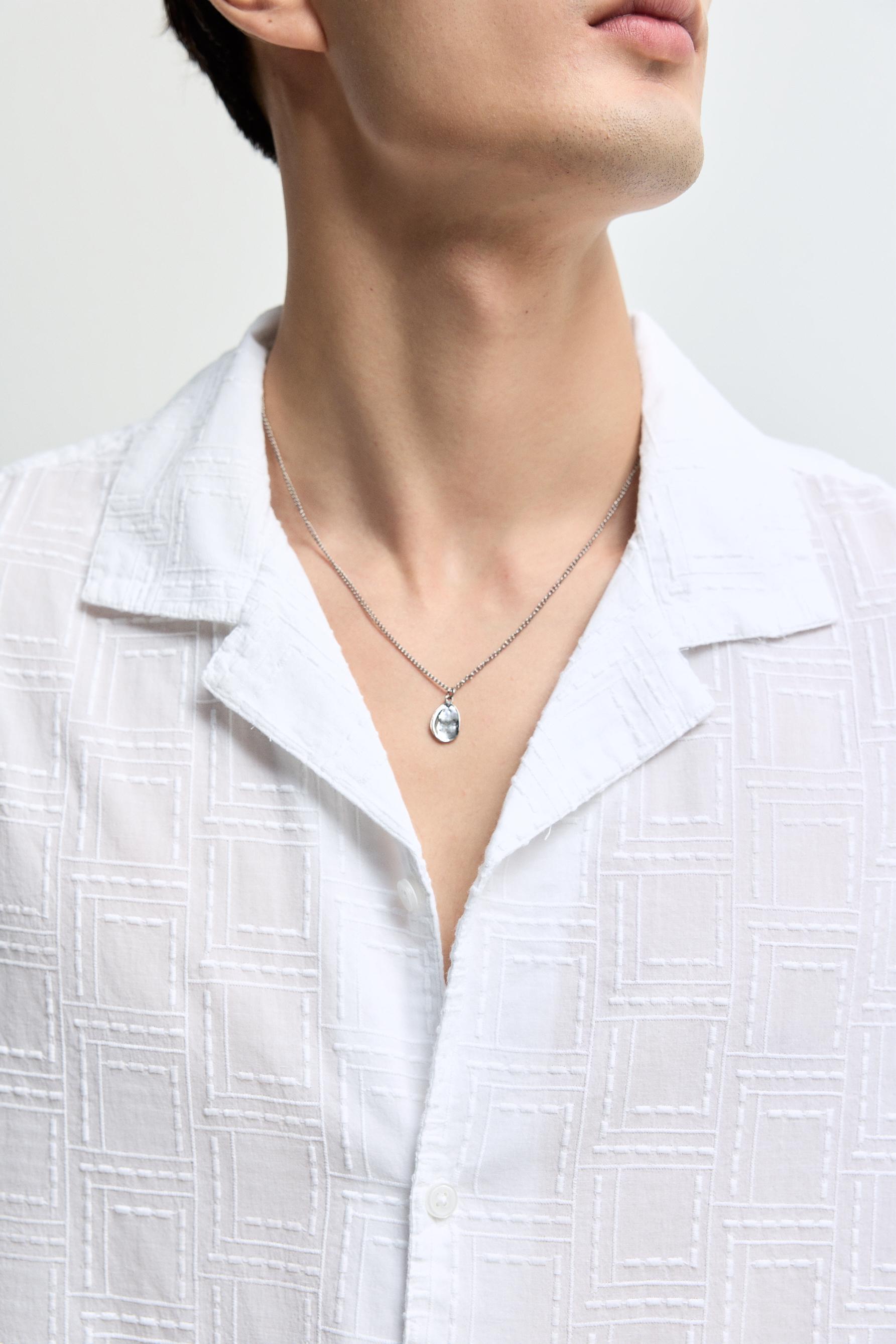 Rustic short sleeve shirt — WHITE