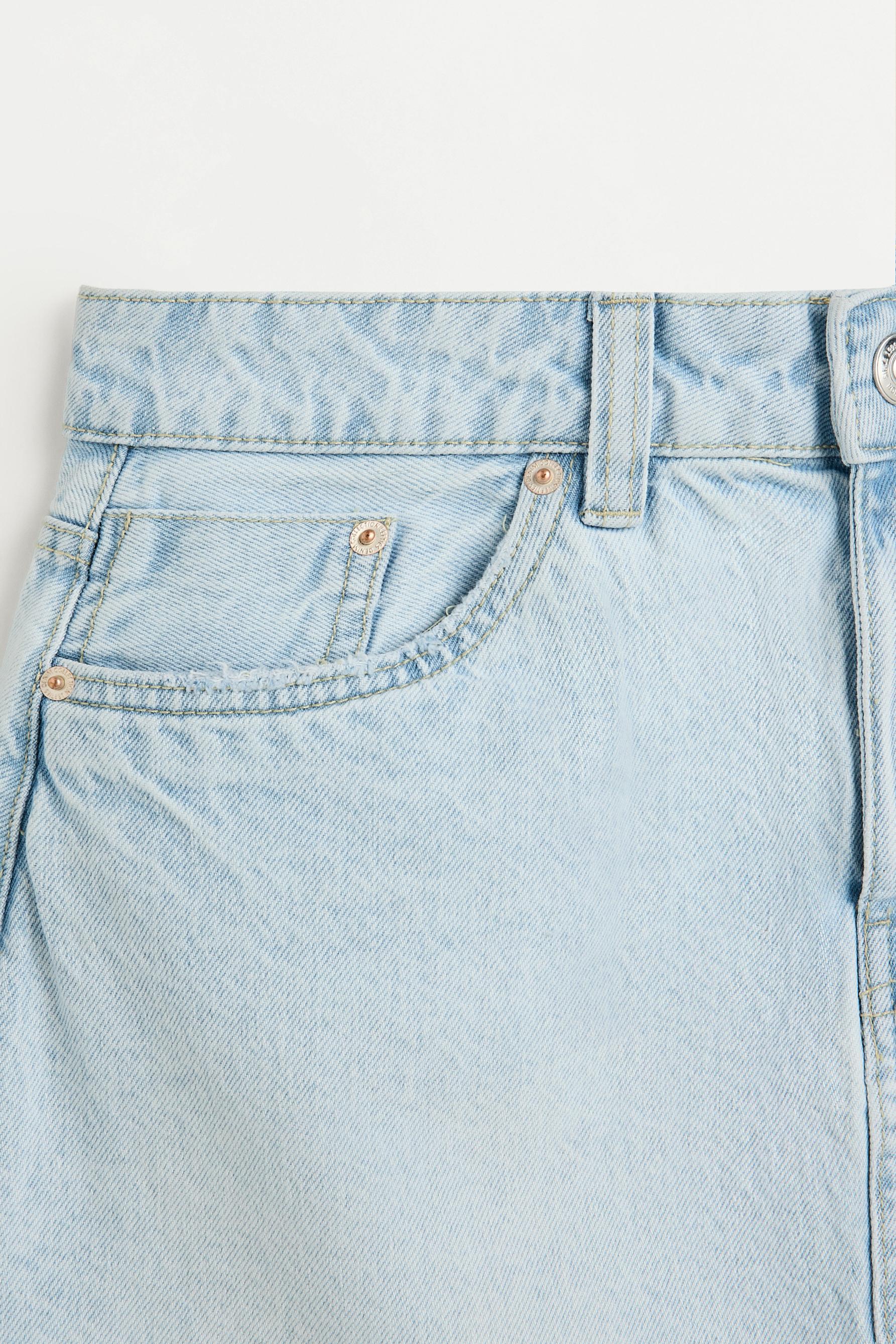 Basic denim skirt — PALE BLUE