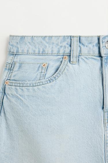 Basic denim skirt — PALE BLUE 7