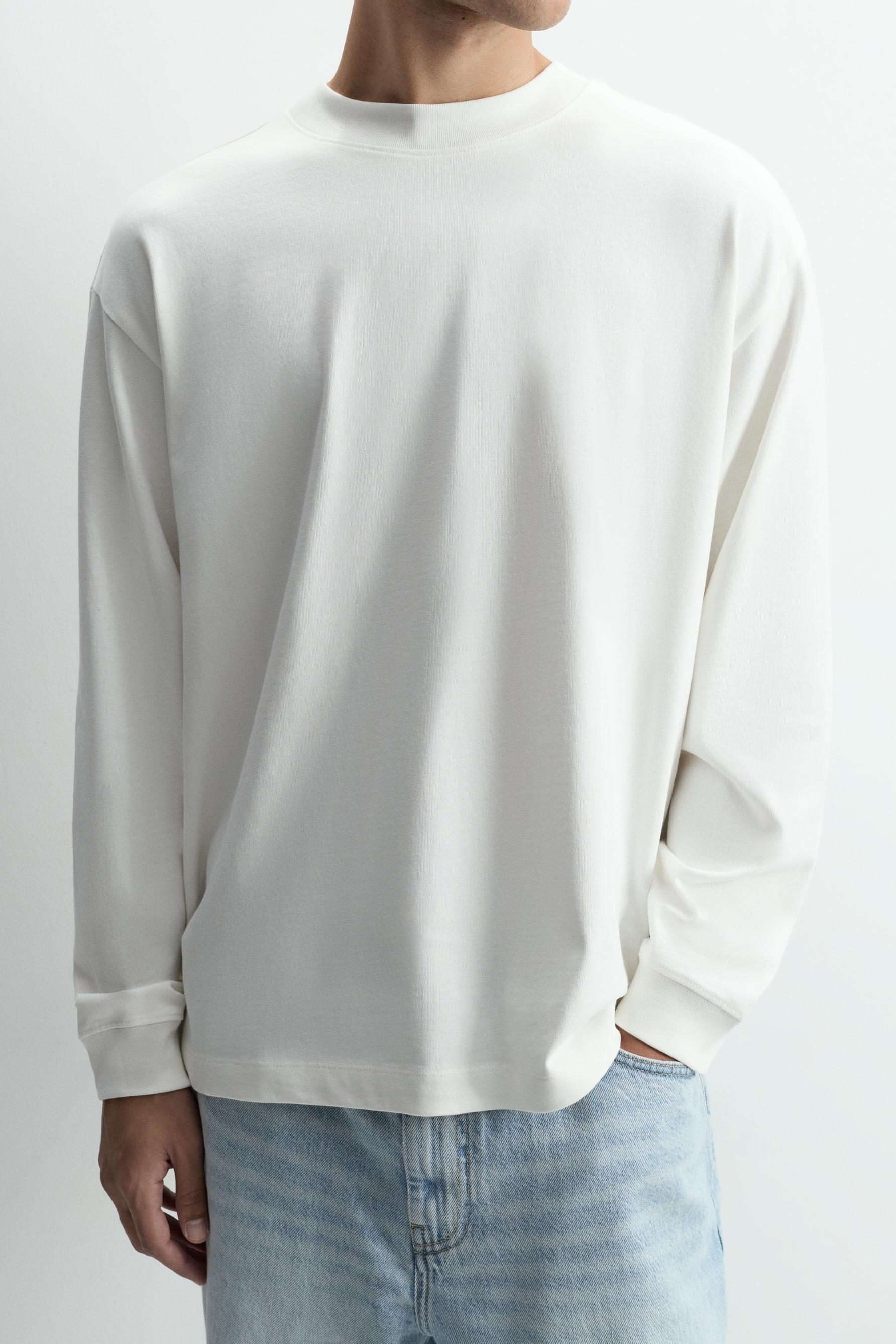 Basic heavy jersey T-shirt — OFF WHITE