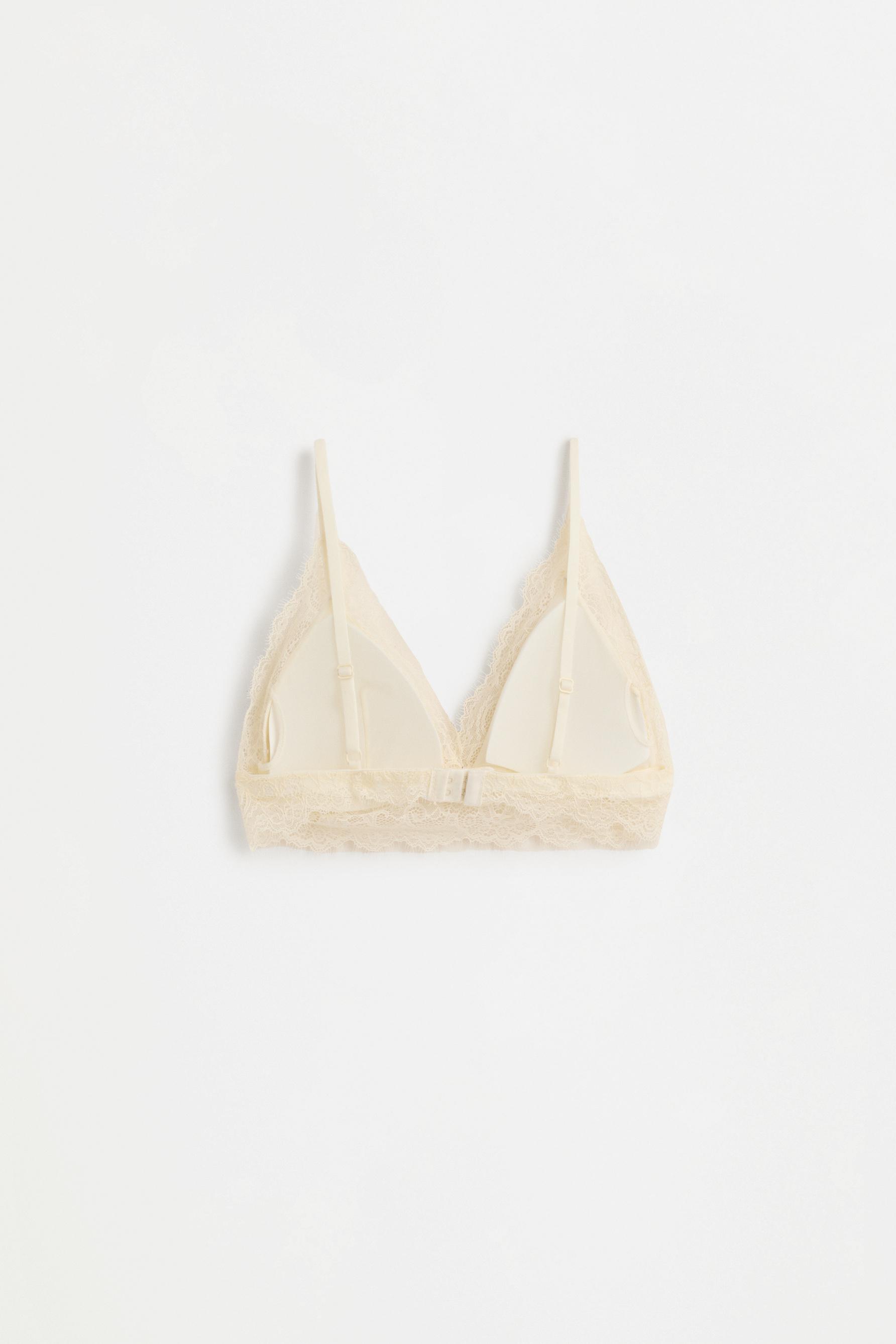 Satin Lace Bra (Pack of 2) — VANILLA