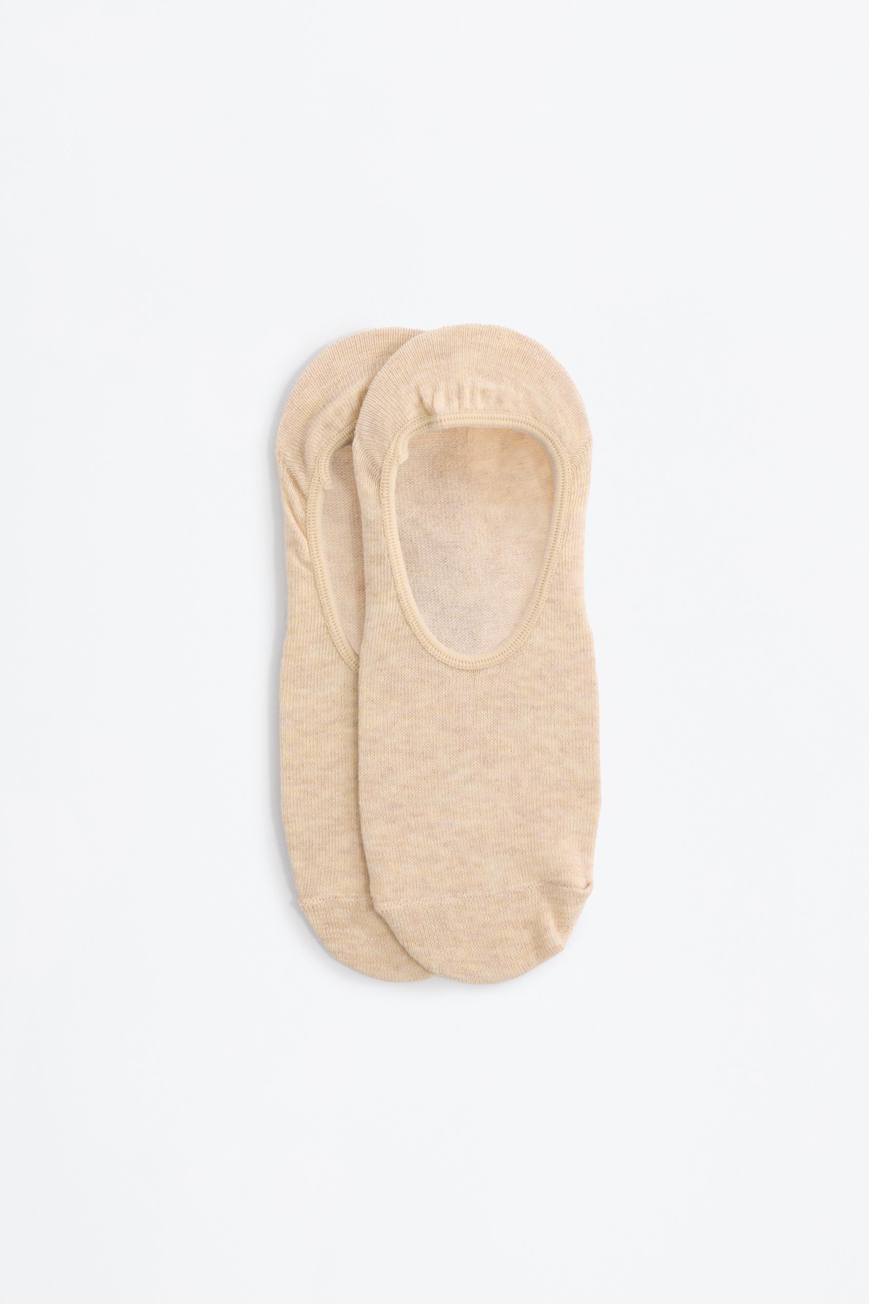 5-pack of no-show socks — ECRU