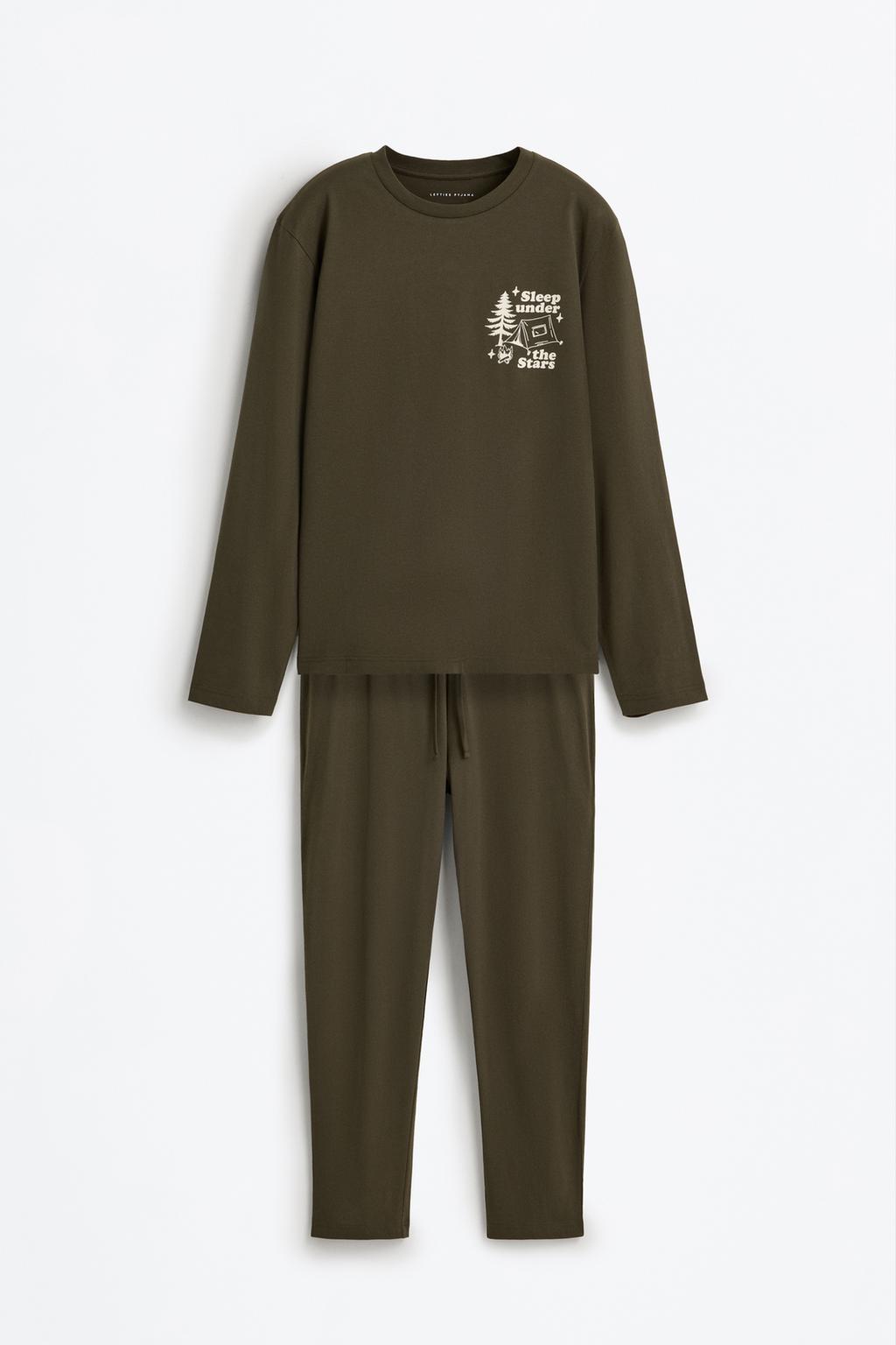 Long printed pyjamas