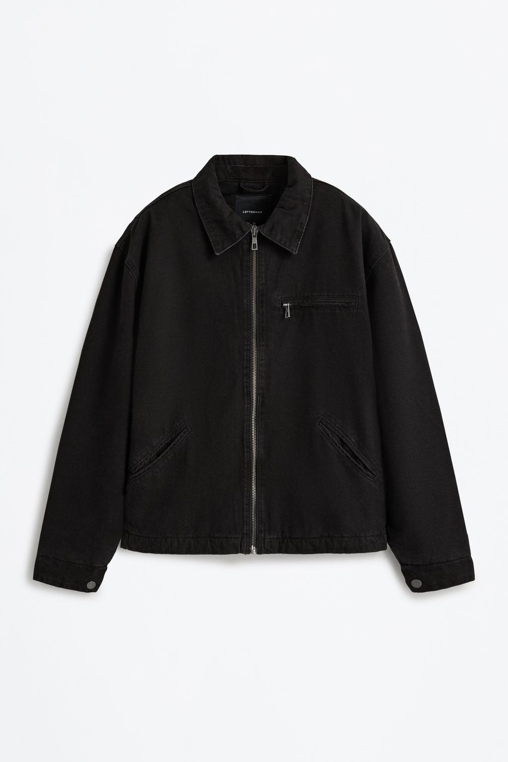 Cazadora denim acolchada