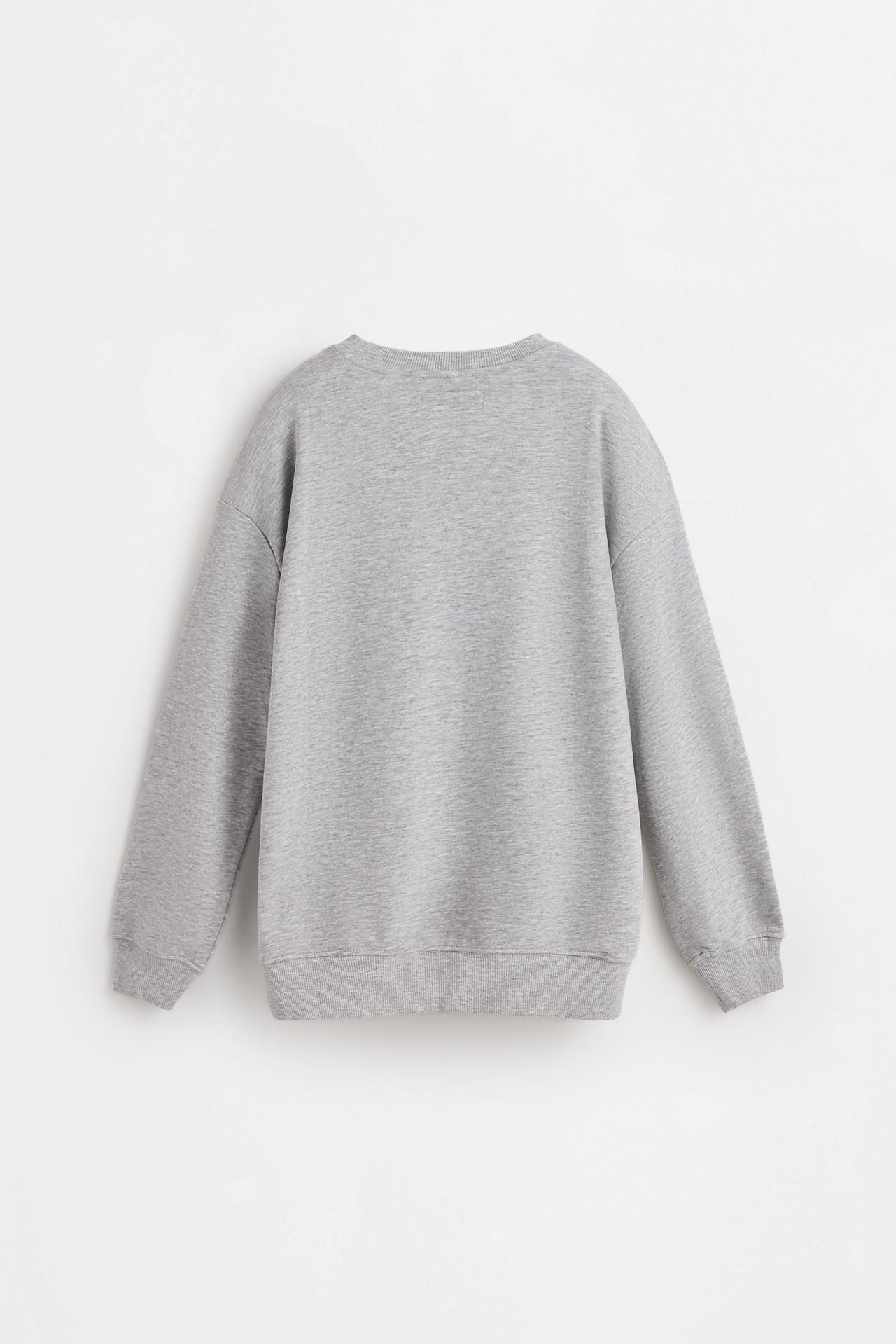 Printed sweatshirt — GREY MARL