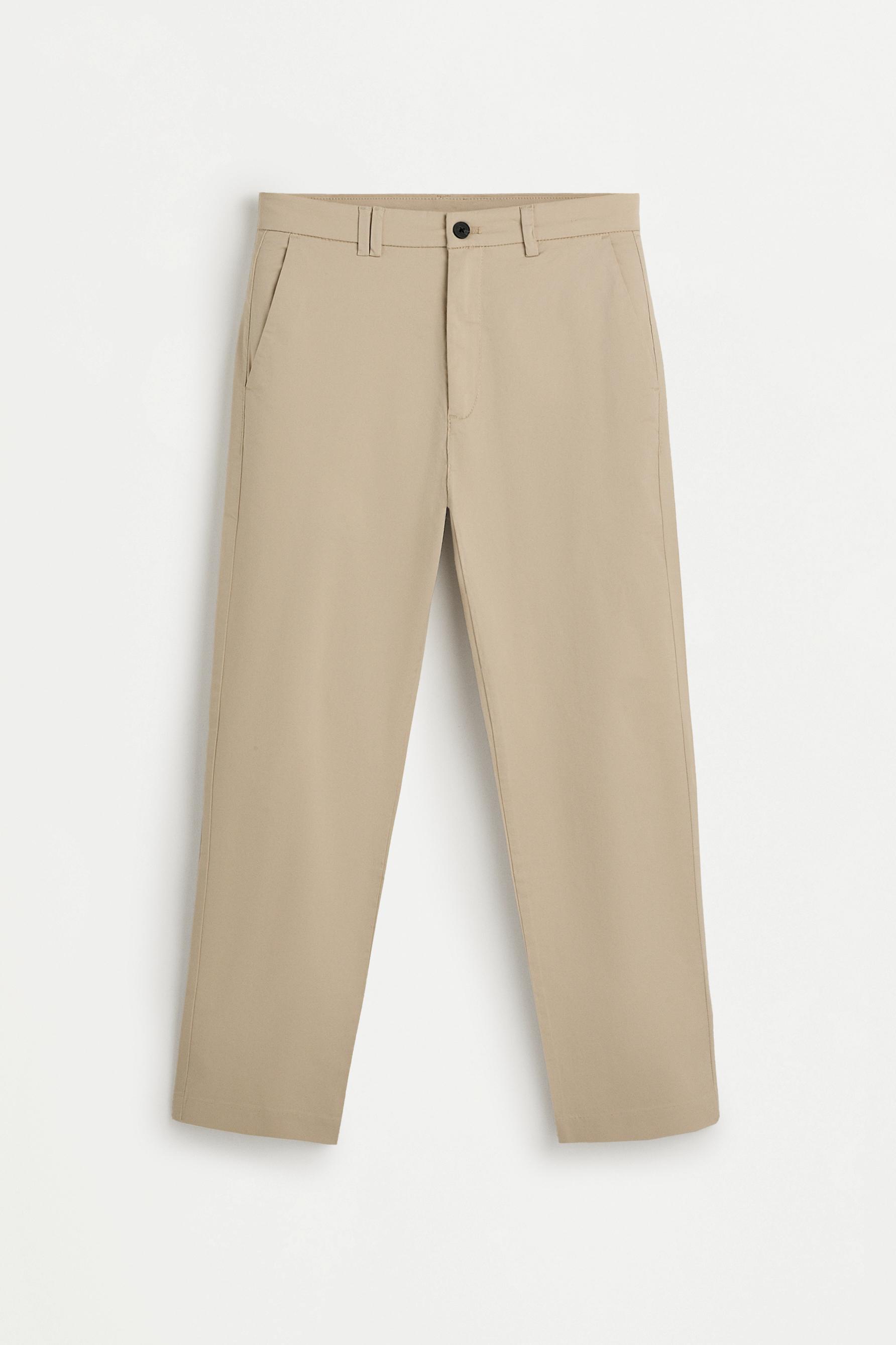 Slim fit chino trousers — BEIGE
