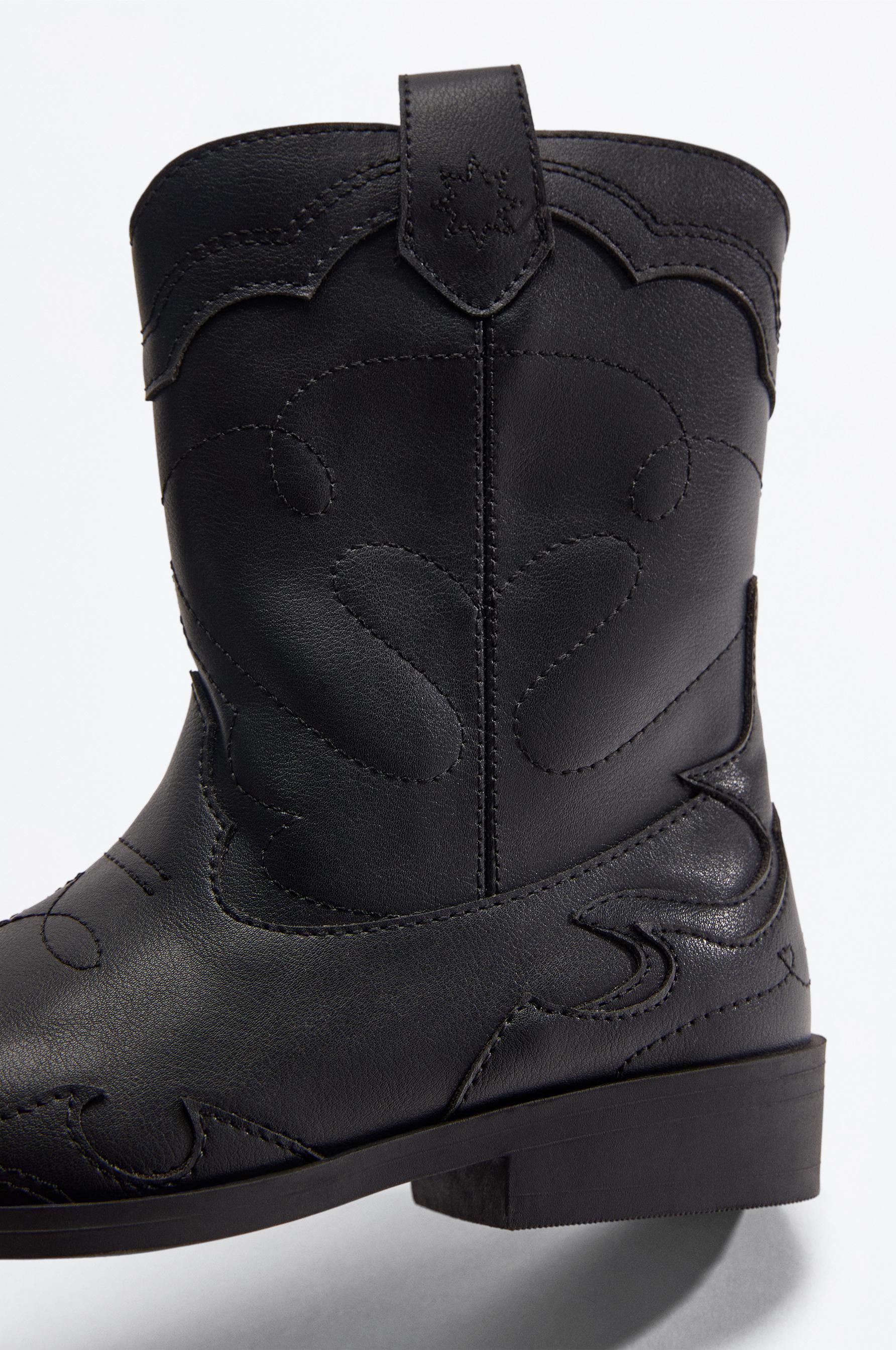 Cowboy boot — BLACK
