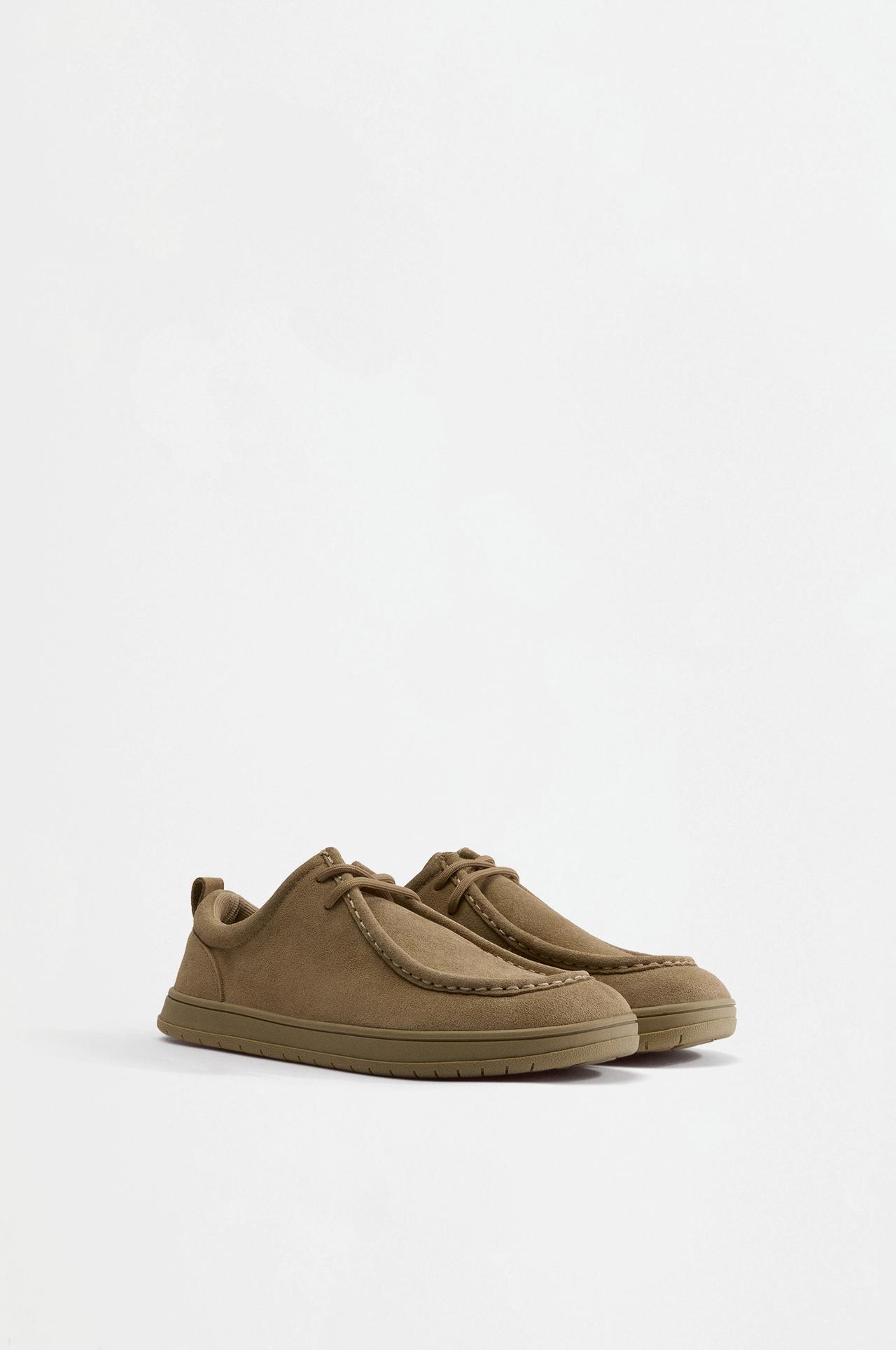 Comfort leather shoe — BEIGE