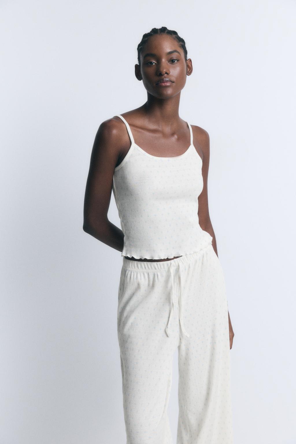 Scalloped Pyjama T-shirt with straps