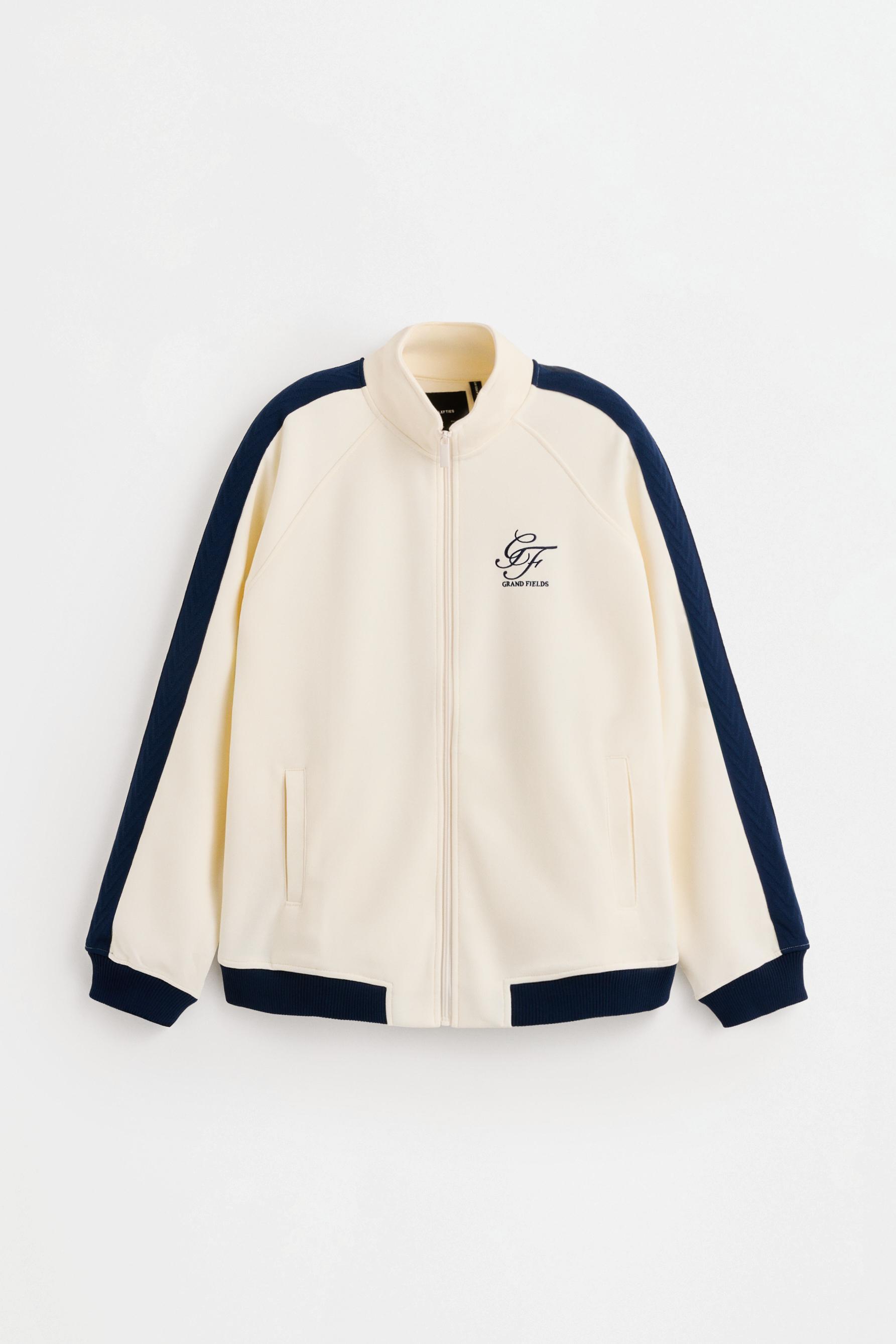 Chaqueta interlock bandas
