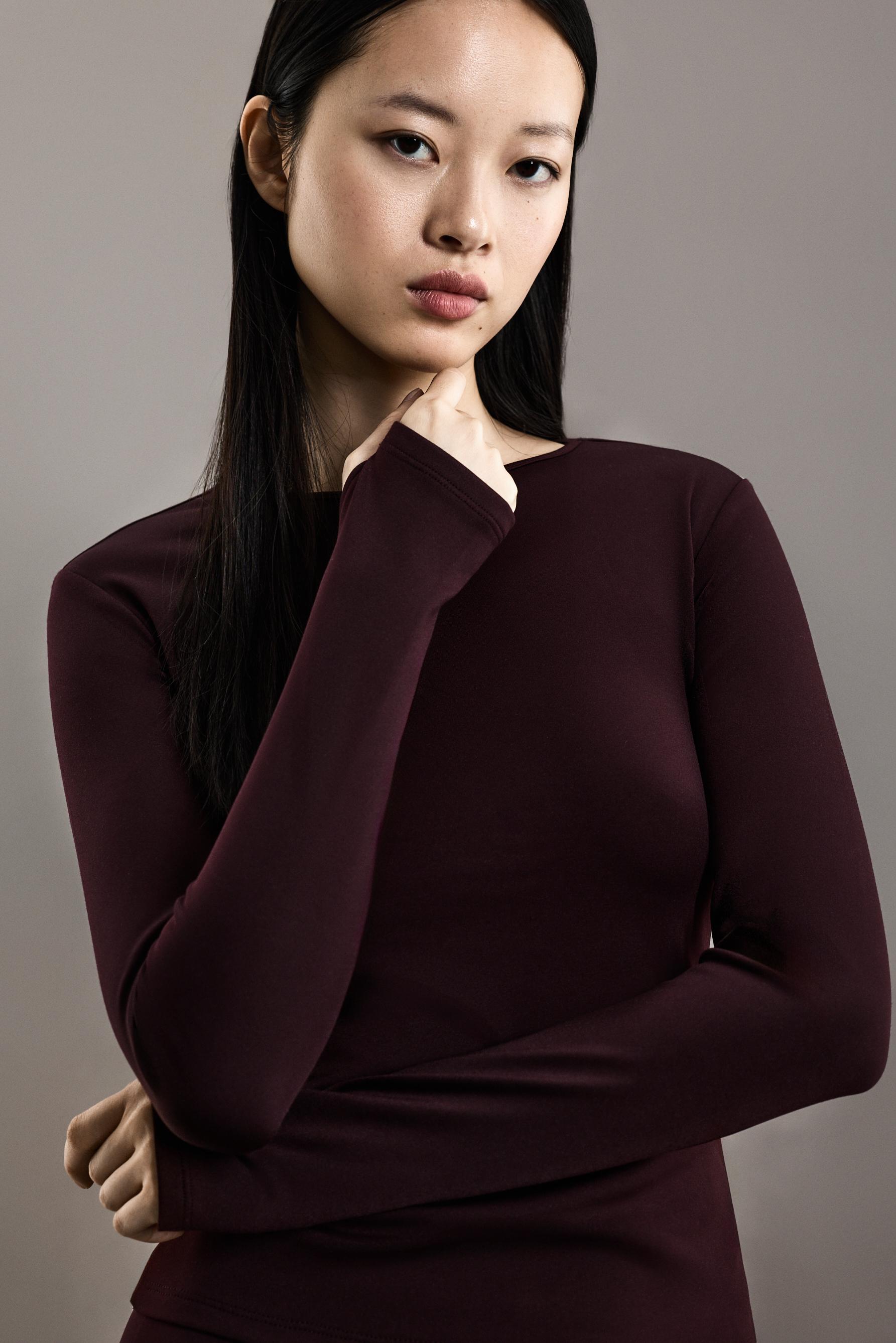 MEDIUM WEIGHT thermal insulation T-shirt (-7ºC to 9ºC) — DARK BURGUNDY