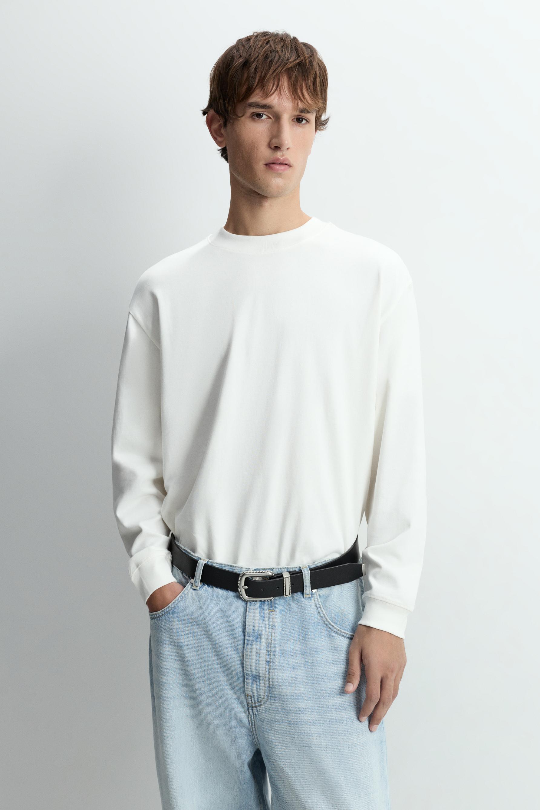 Basic heavy jersey T-shirt — OFF WHITE