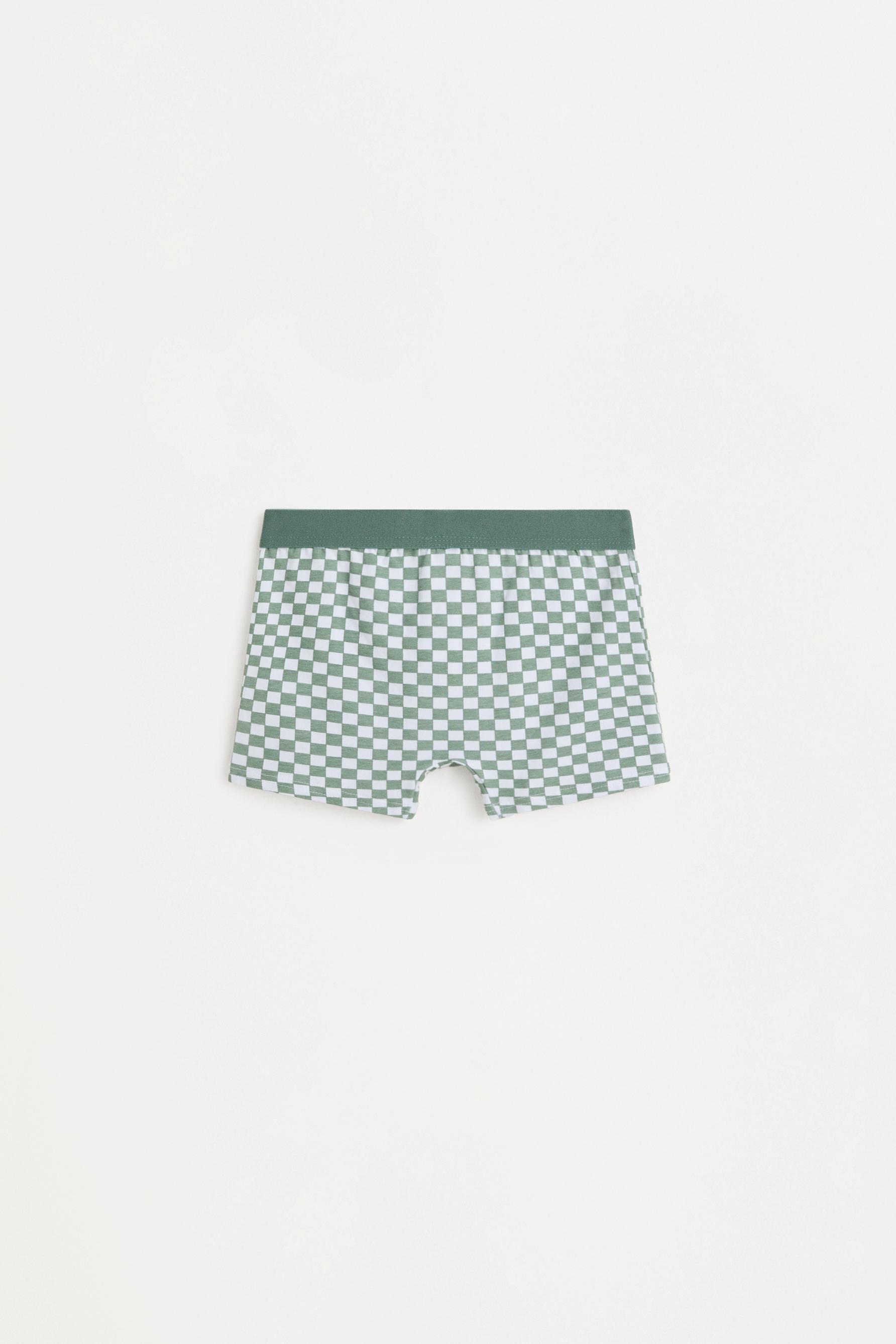 Contrast Boxer Briefs (Pack of 7) — BLUISH GREEN (alternate view)