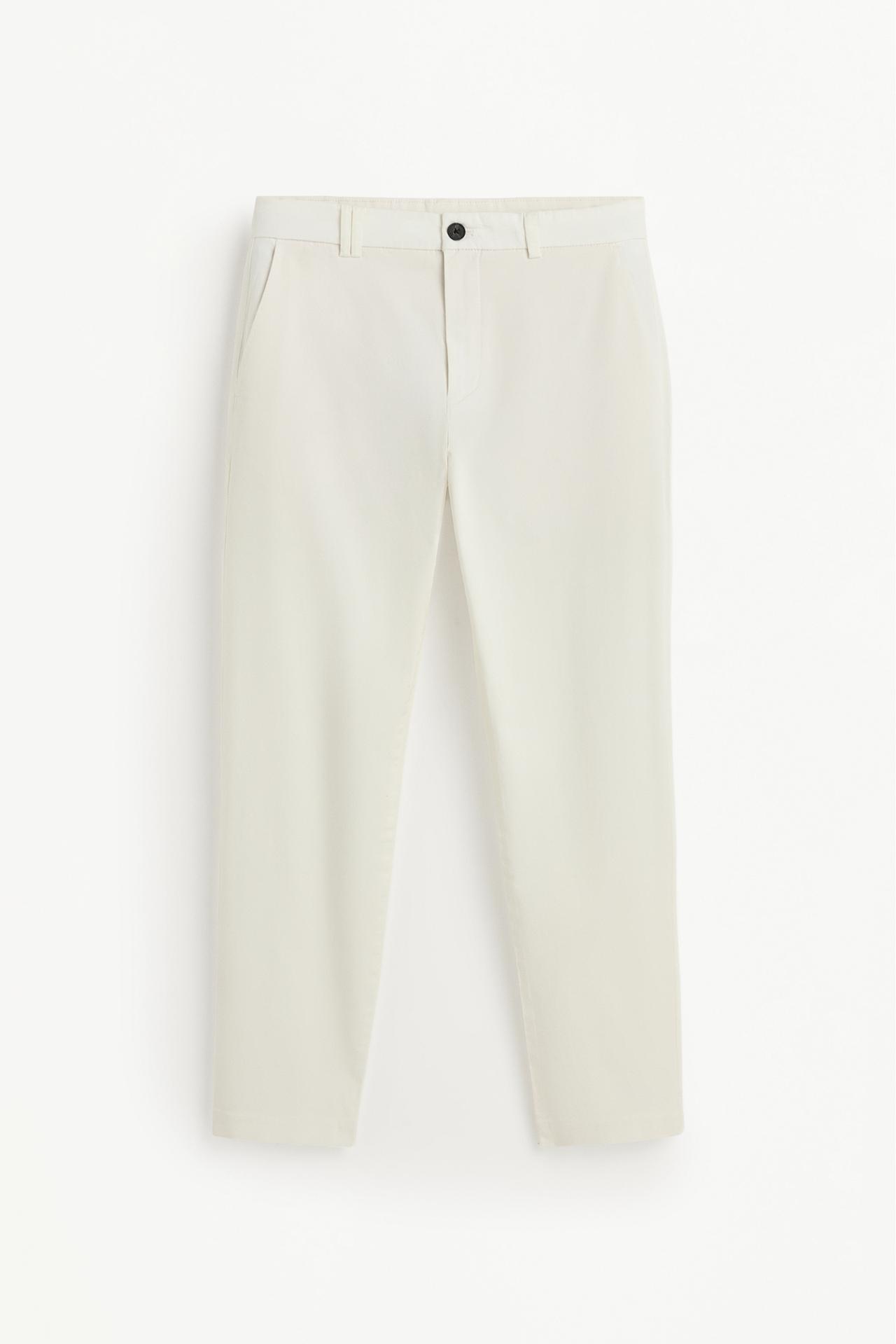 Slim fit chino trousers — OFF WHITE