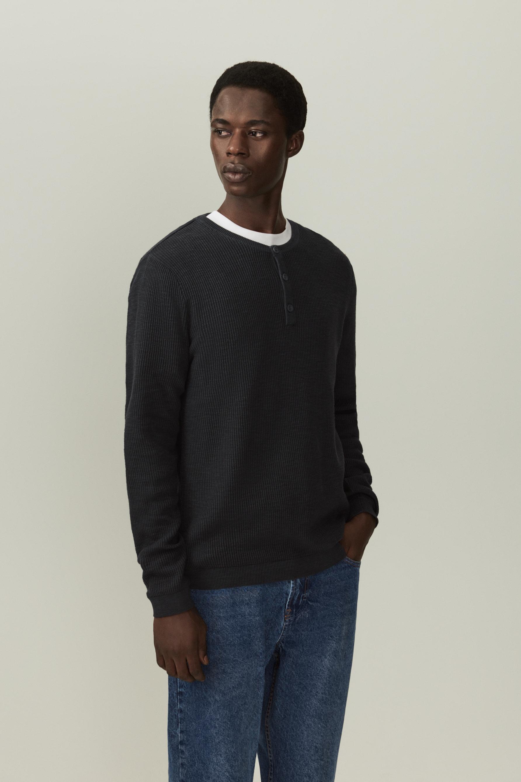 Camiseta punto cuello panadero