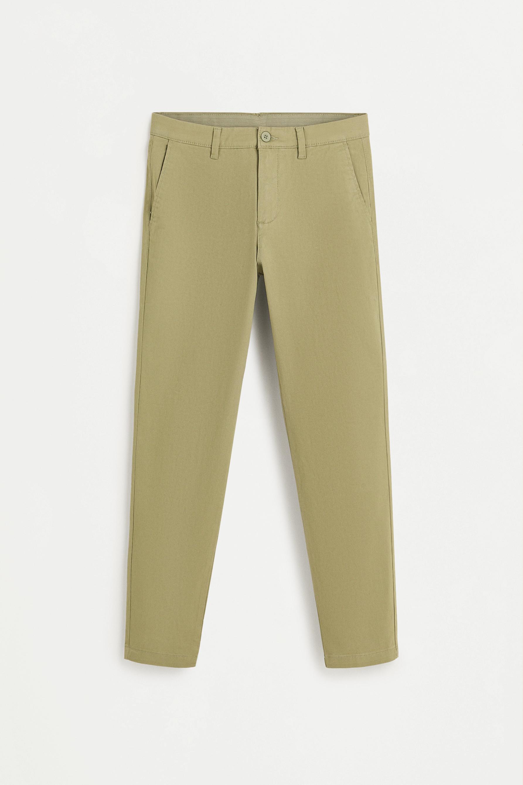 Skinny chino trousers — GREEN