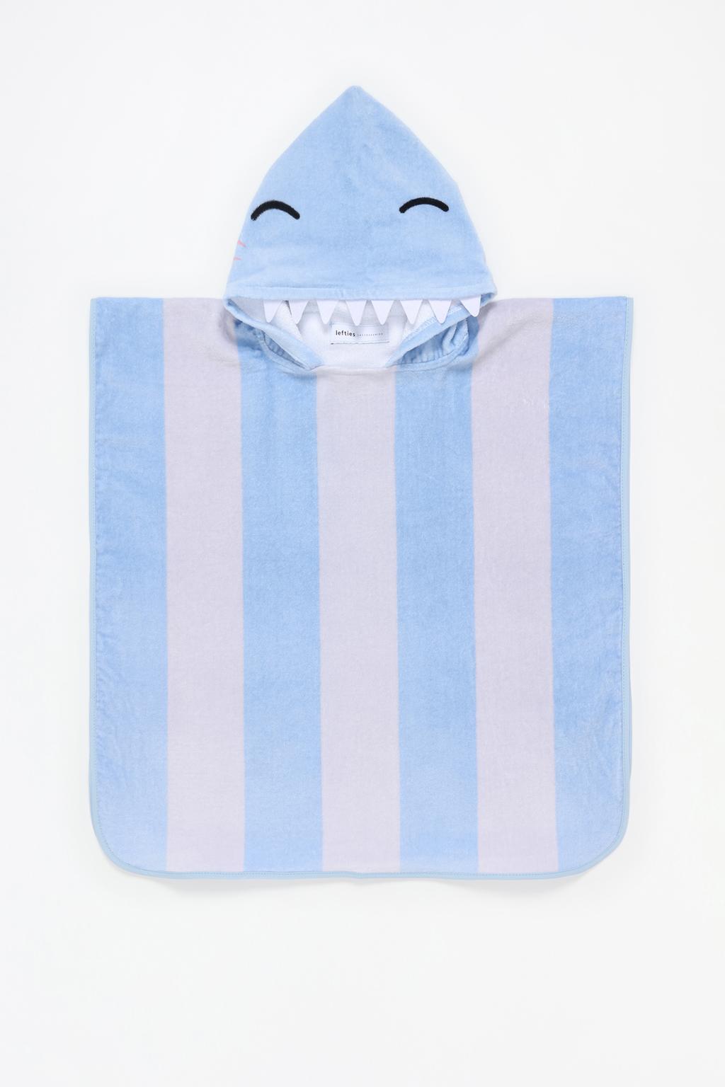 Poncho toalla tiburón