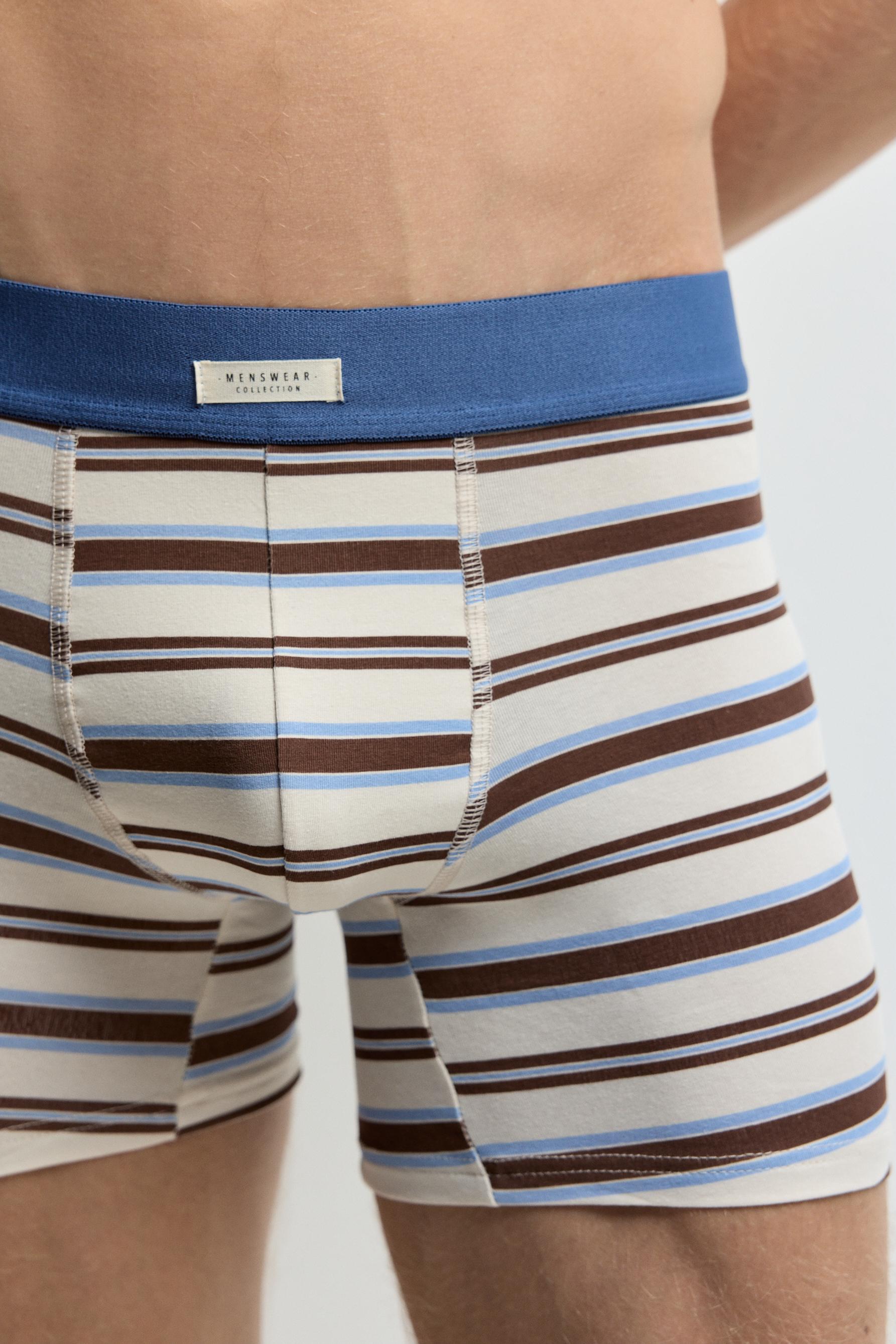 5-Pack of assorted long boxers — BLUE