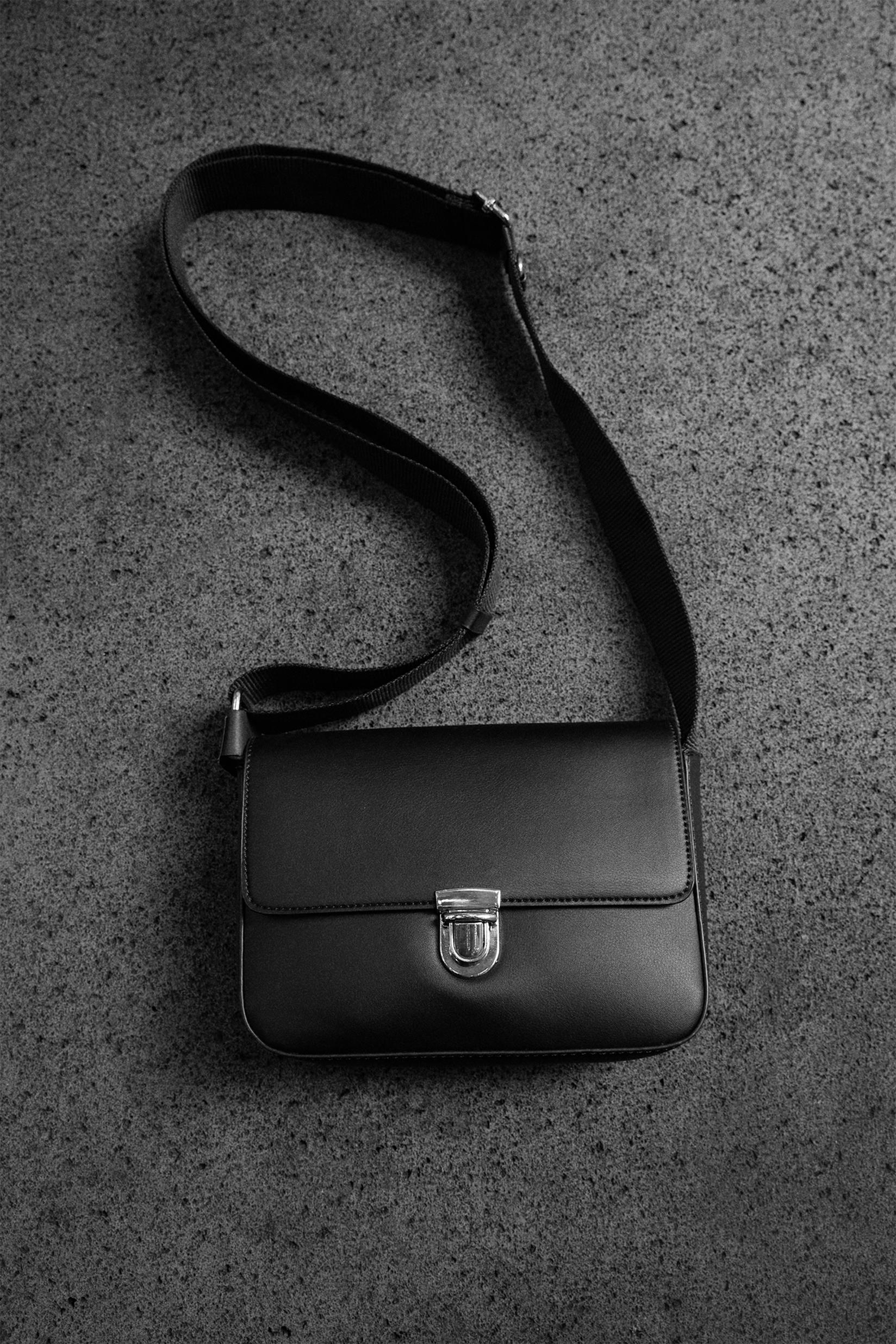 Smart shoulder bag — BLACK